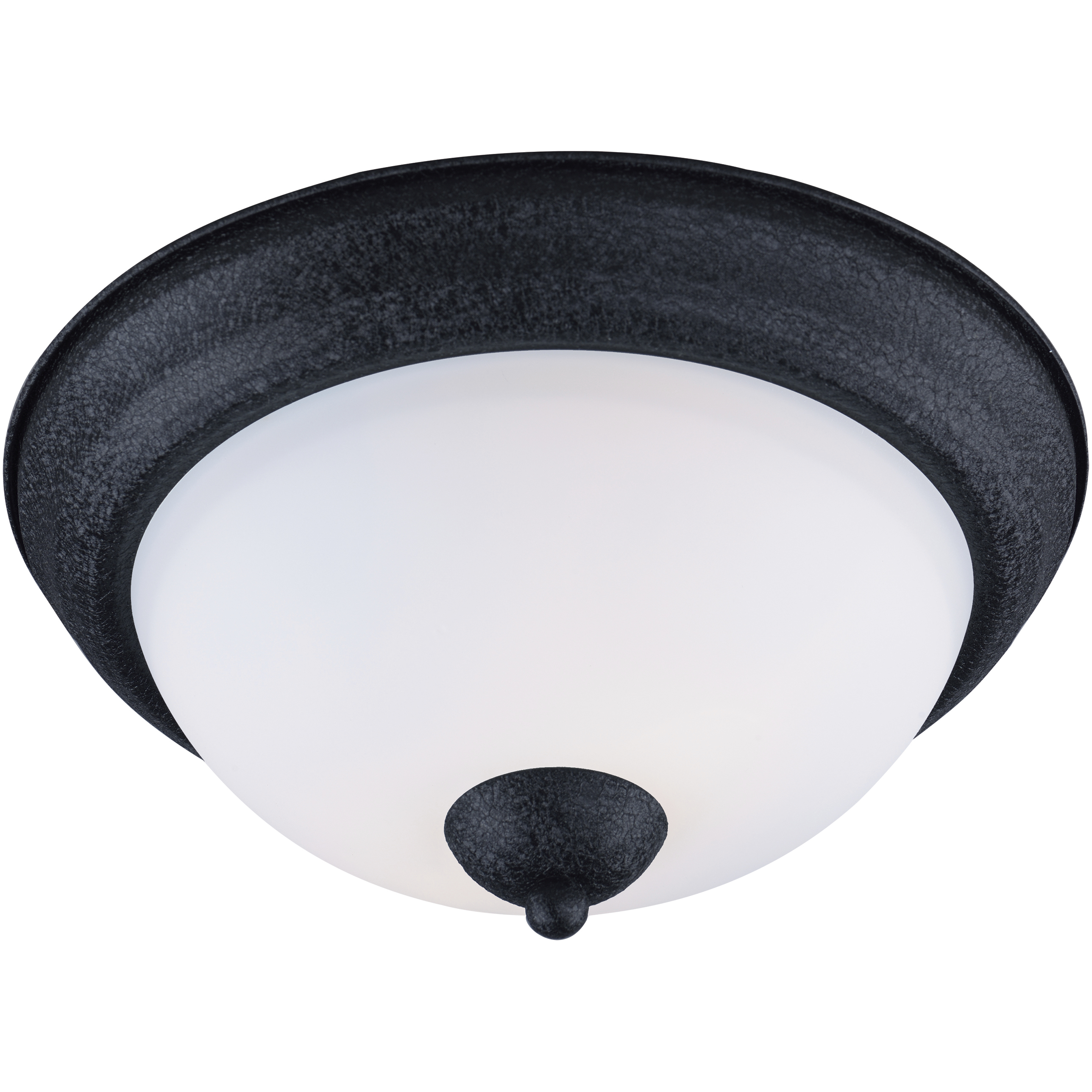 Taylor 2 Light 11.25 inch Textured Black Flush Mount Ceiling Light