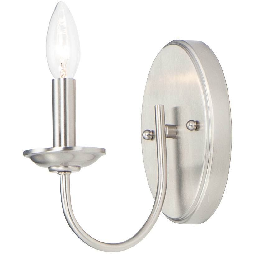 Logan 1 Light 4.5 inch Satin Nickel Wall Sconce Wall Light