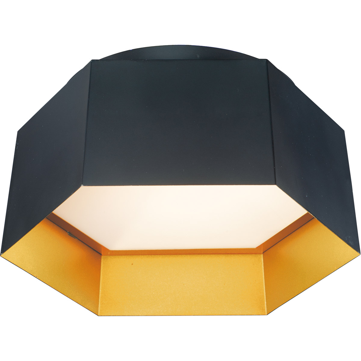 Black and gold flush ceiling light on sale