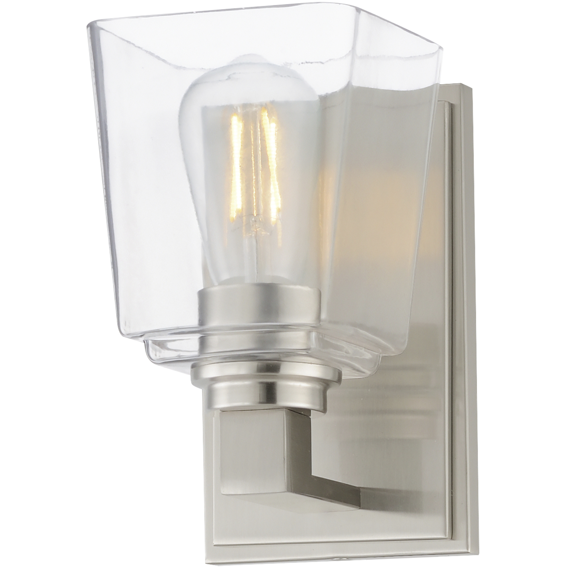 Cubos 1 Light 4.75 inch Satin Nickel Wall Sconce Wall Light