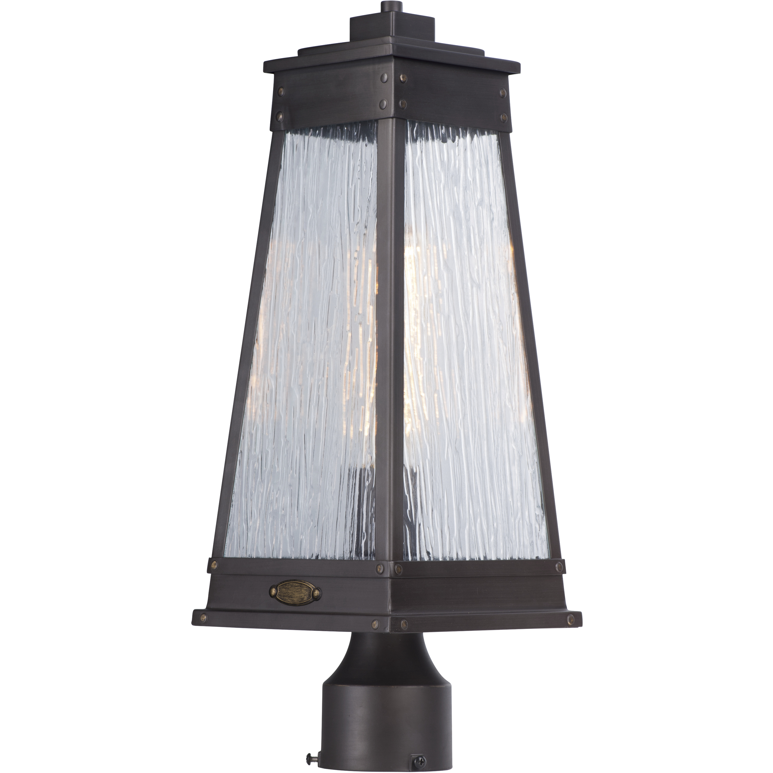 Schooner 1 Light 19 inch Olde Brass Outdoor Pole/Post Mount