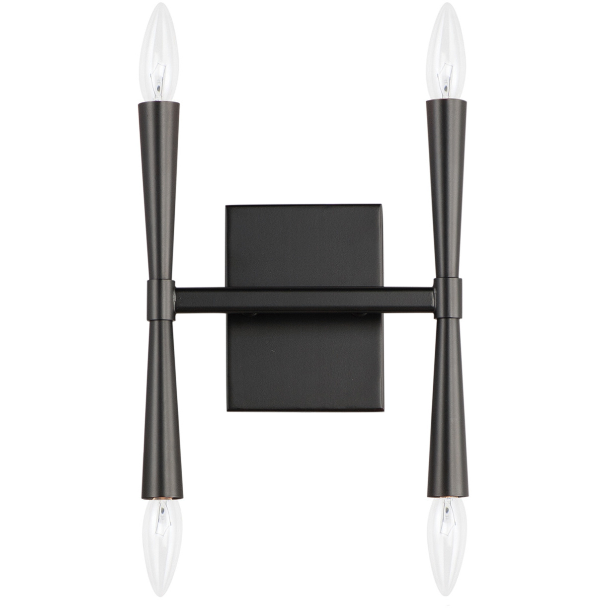 Rome 4 Light 9.75 inch Black ADA Wall Sconce Wall Light