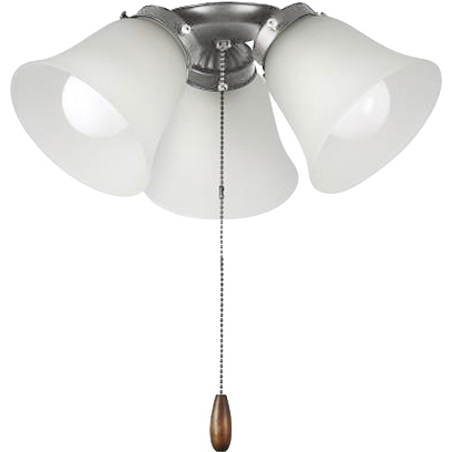 San Gabriel LED Satin Nickel Ceiling Fan Light Kit