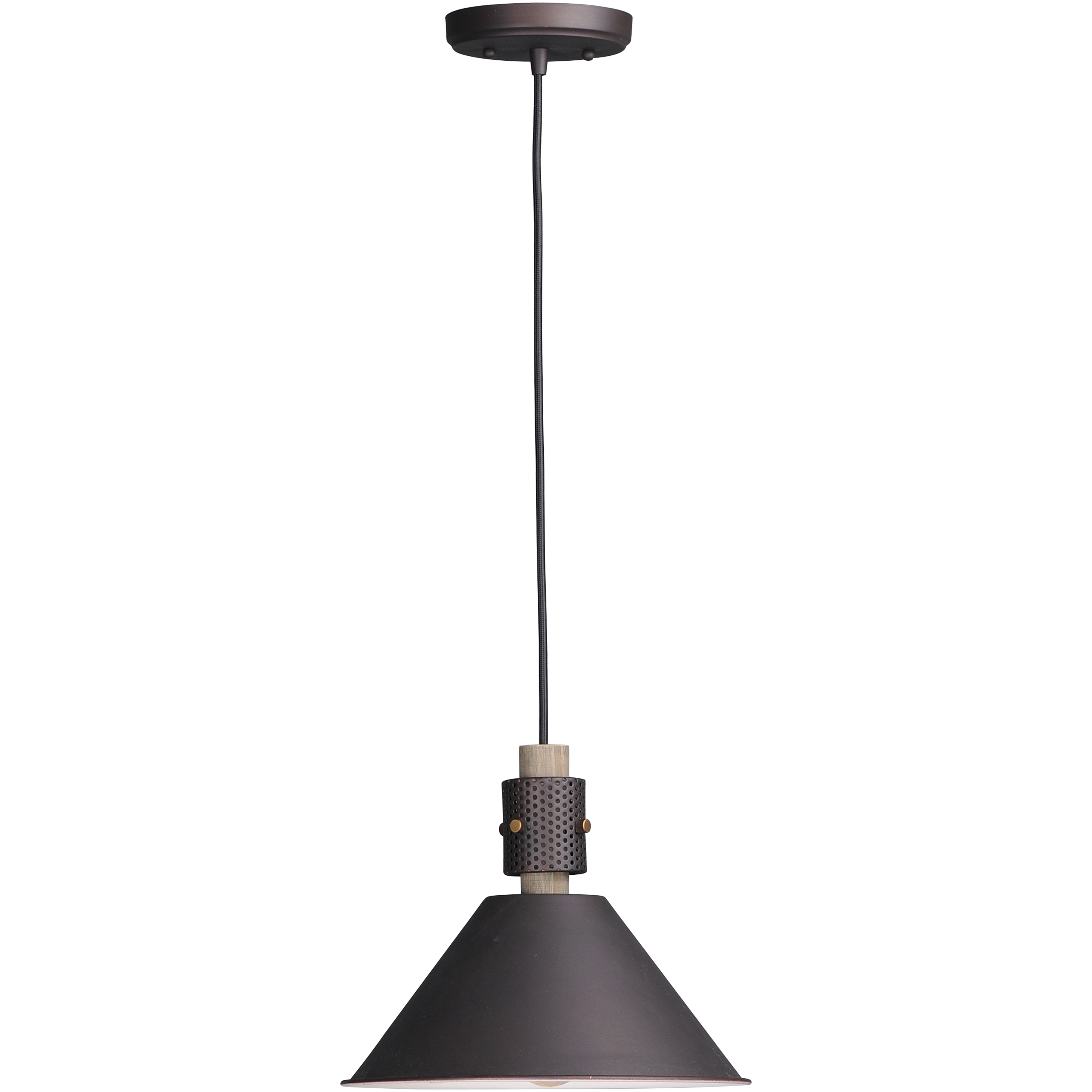 Tucson 1 Light 11.25 inch Oil Rubbed Bronze and Weathered Wood Single Pendant Ceiling Light