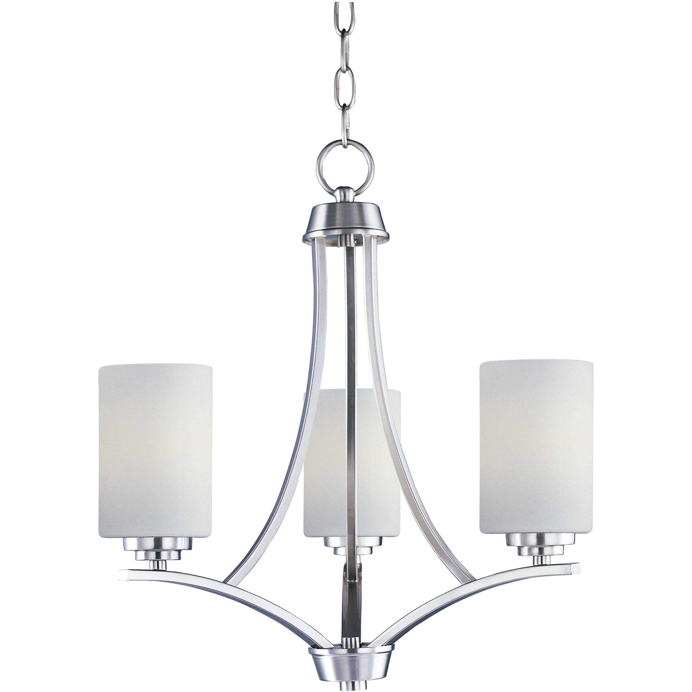 Deven 3 Light 18 inch Satin Nickel Mini Chandelier Ceiling Light