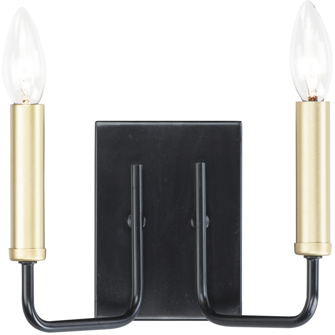Sullivan 2 Light Black and Gold Wall Sconce Wall Light