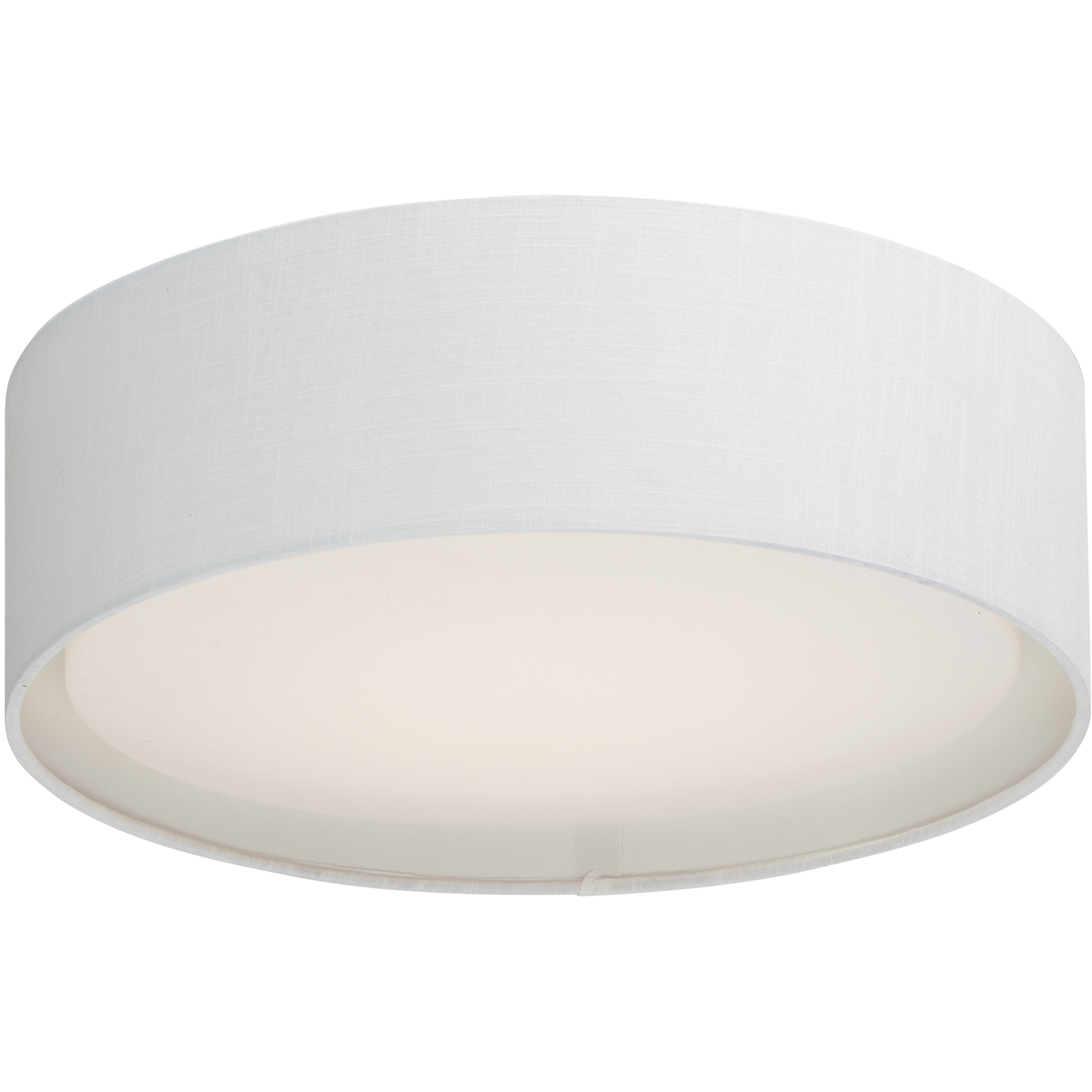 Prime LED 20 inch Flush Mount Ceiling Light in White Linen