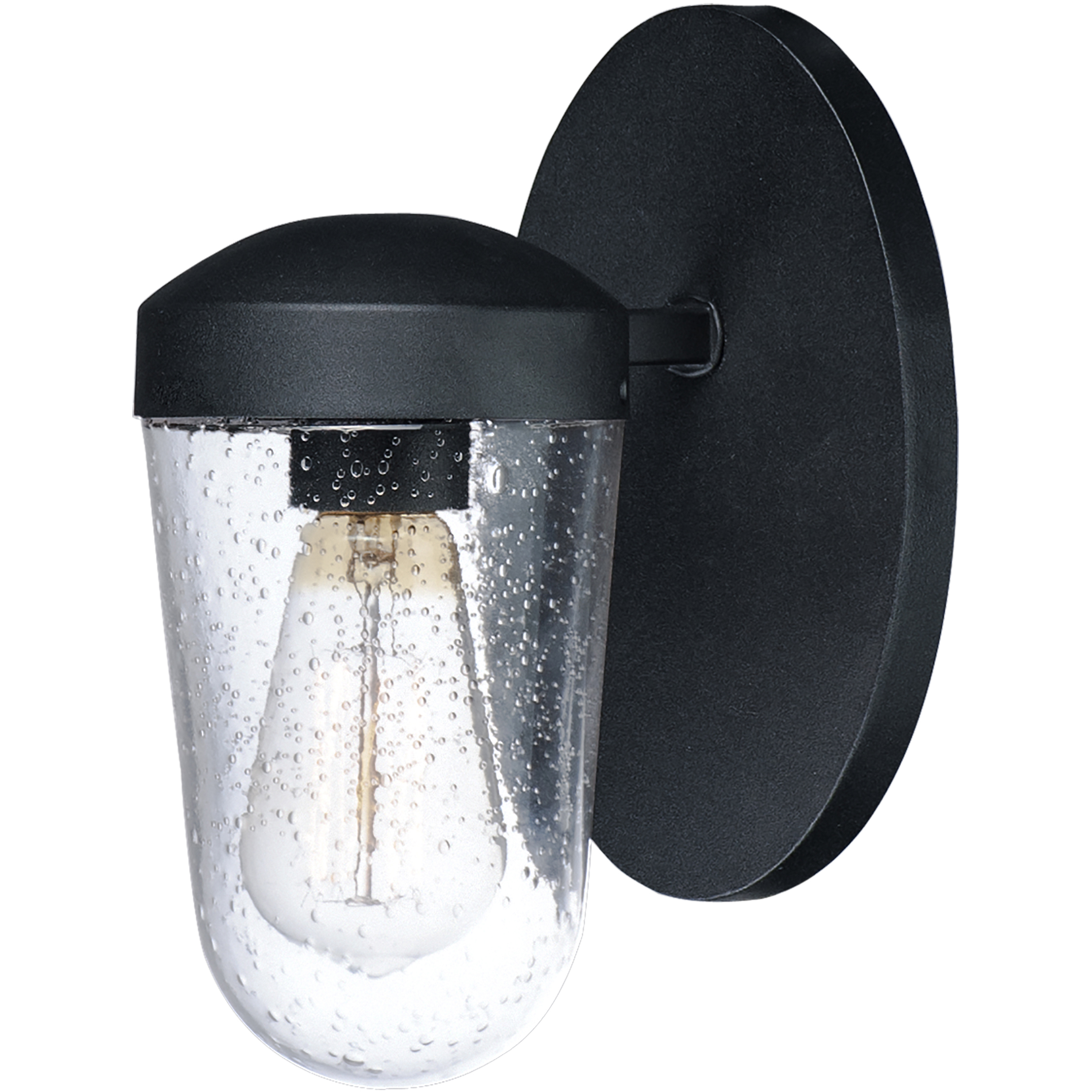 Lido 1 Light 9.25 inch Black Outdoor Wall Mount