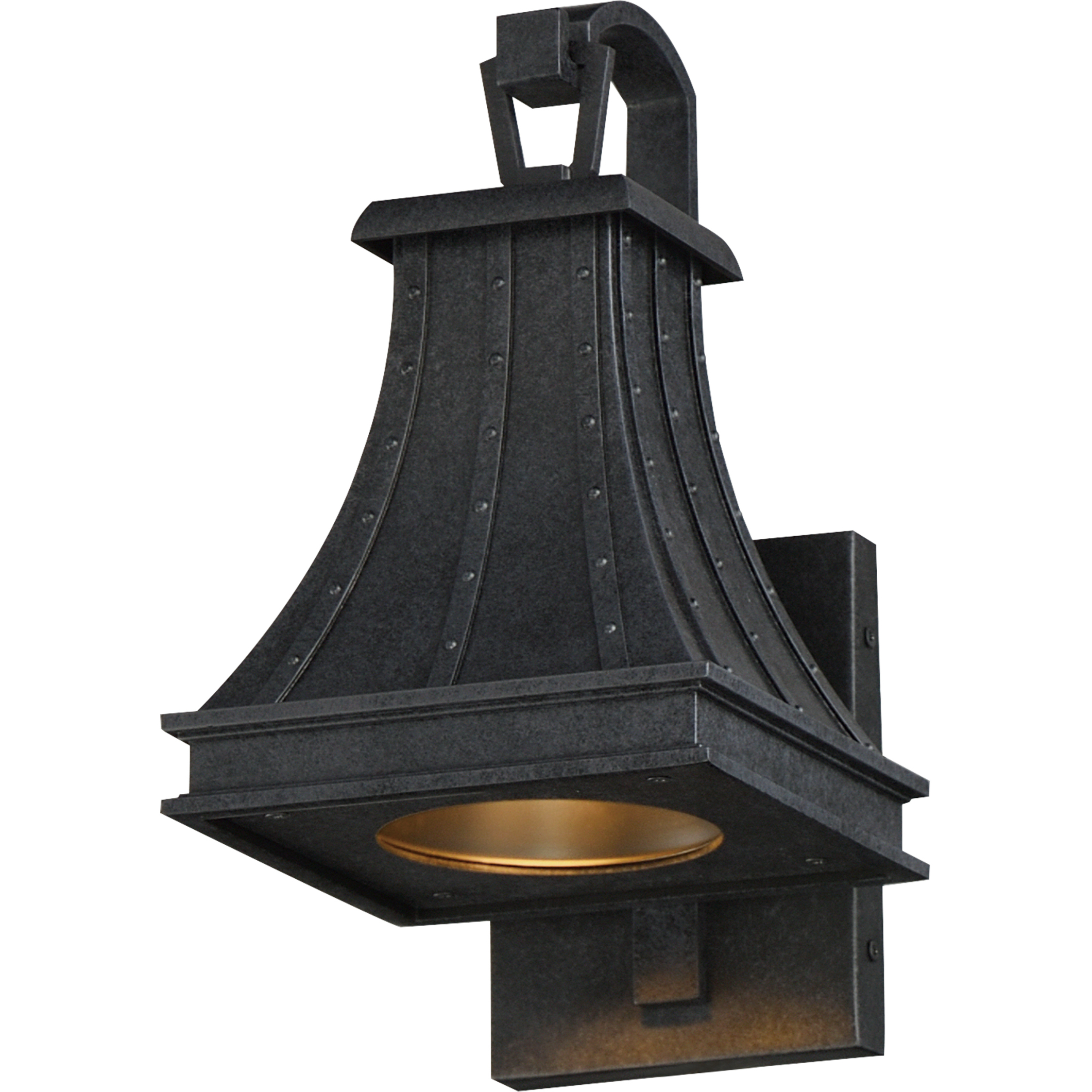 Bramwell VX 1 Light 12.75 inch Black Patina Outdoor Wall Mount