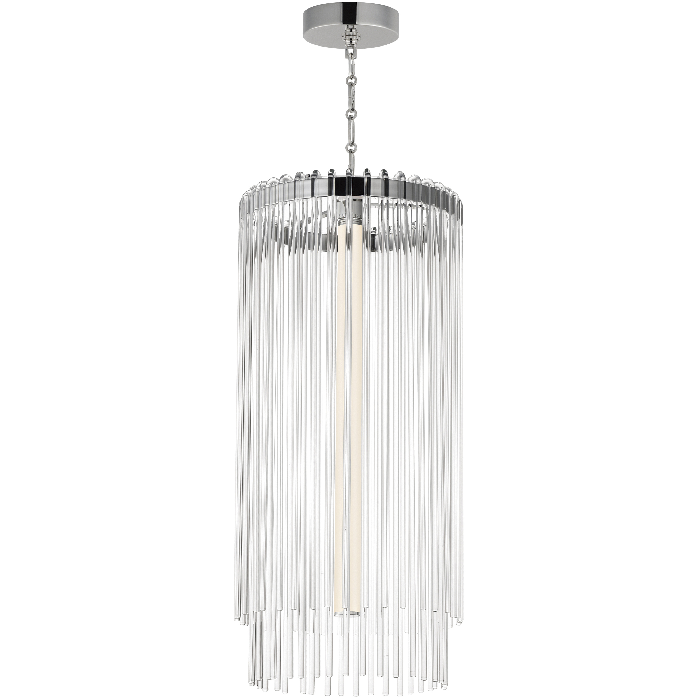 Jolie LED 14 inch Polished Nickel Entry Foyer Pendant Ceiling Light