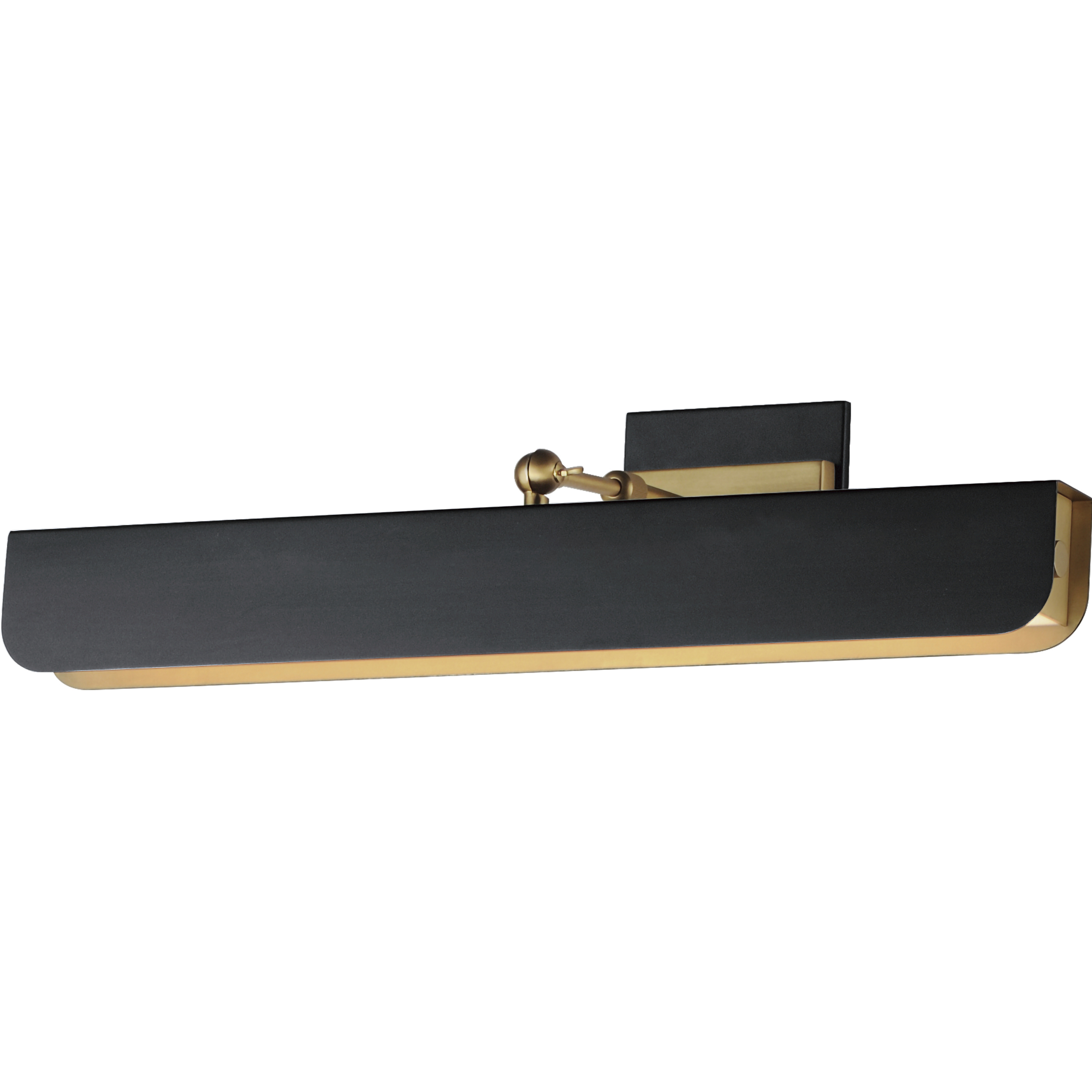 Miles LED 24 inch Black and Natural Aged Brass Wall Sconce Wall Light