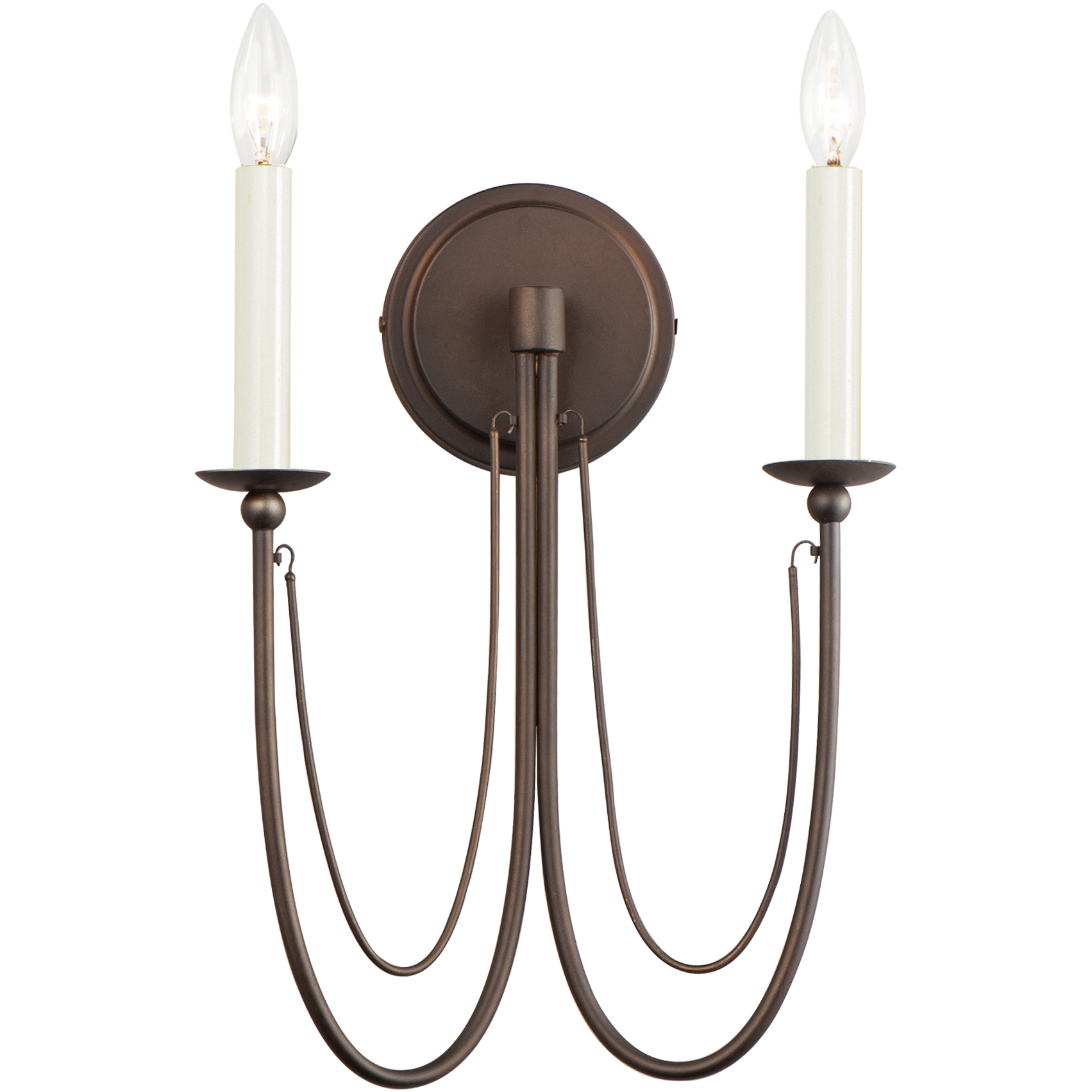 Plumette 2 Light 14 inch Chestnut Bronze Wall Sconce Wall Light
