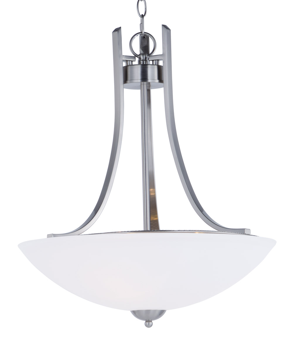 Taylor 3 Light 19.5 inch Satin Nickel Invert Bowl Pendant