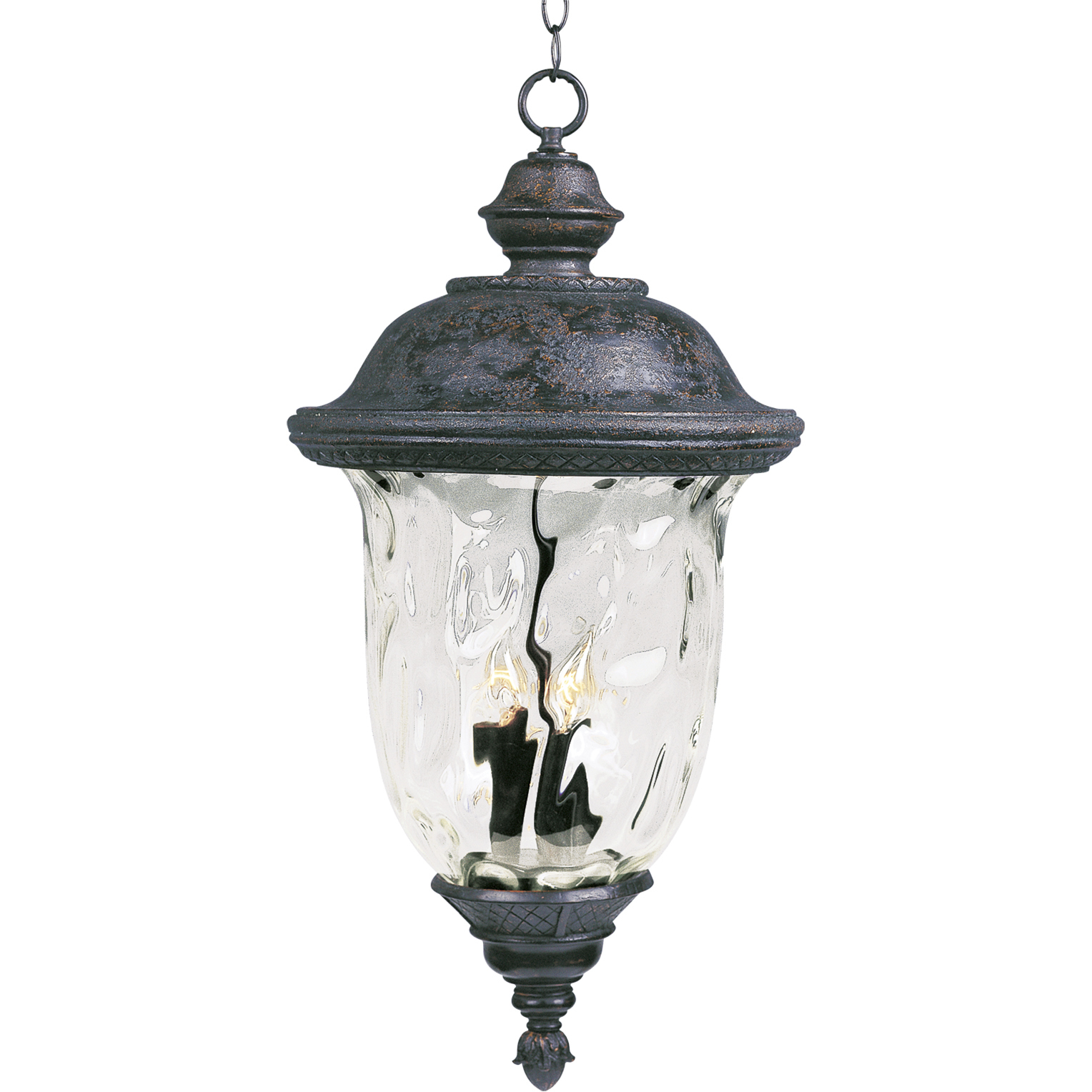 Carriage House VX 3 Light 14 inch Oriental Bronze Outdoor Hanging Lantern