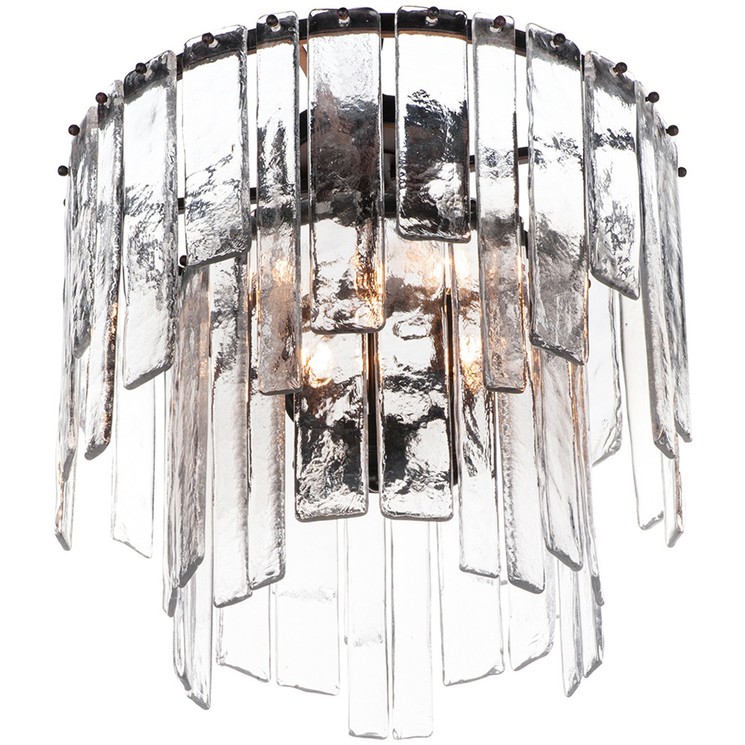 Warren 4 Light 17.5 inch Dark Bronze Semi-Flush Mount Ceiling Light