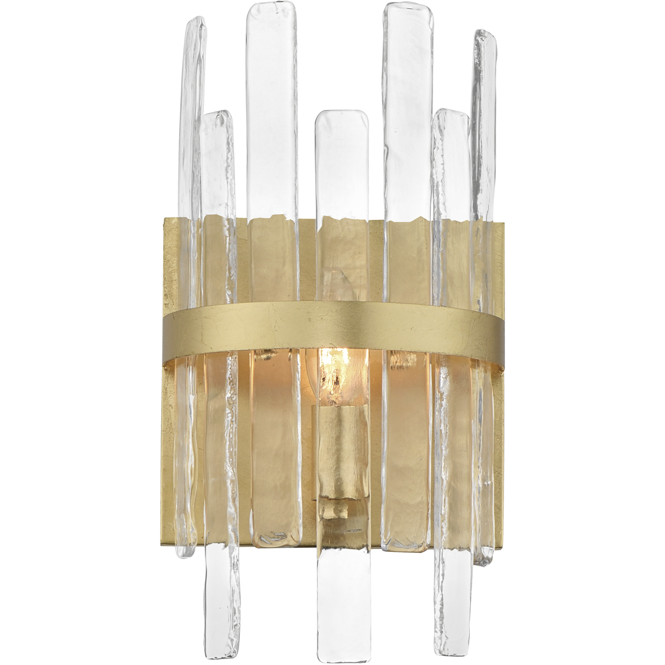Warren 1 Light 7 inch Gold Leaf Wall Sconce Wall Light