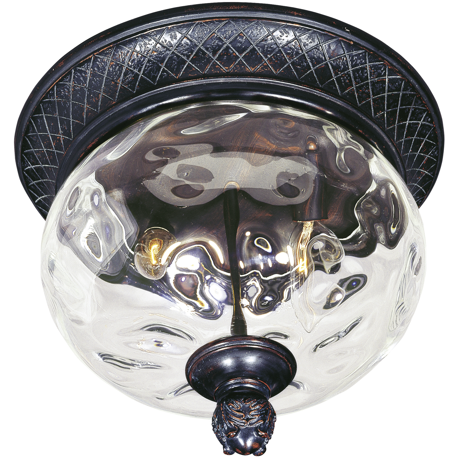 Carriage House VX 2 Light 12 inch Oriental Bronze Outdoor Flush Mount