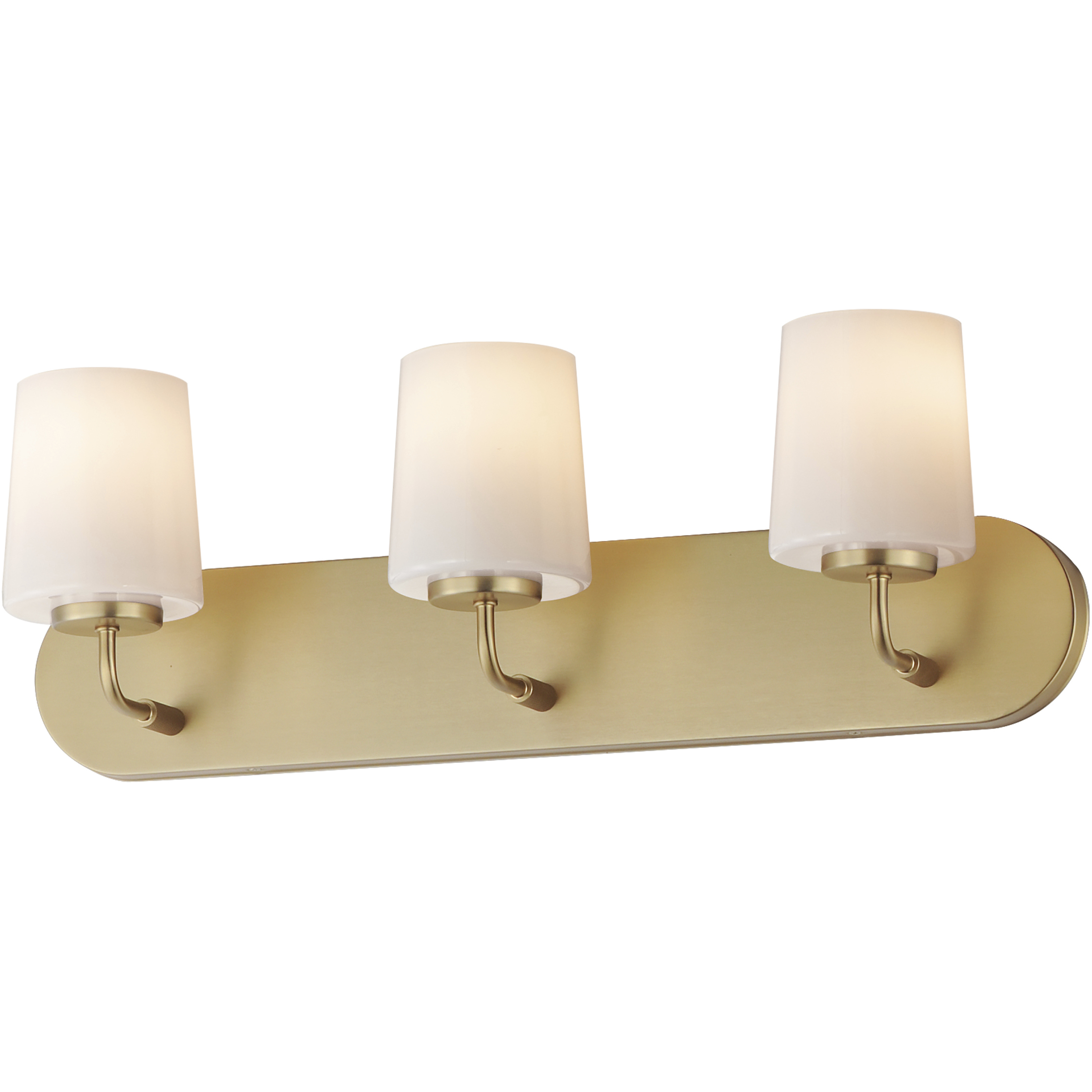 Durham 3 Light 24 inch Natural Aged Brass Bath Vanity Wall Light