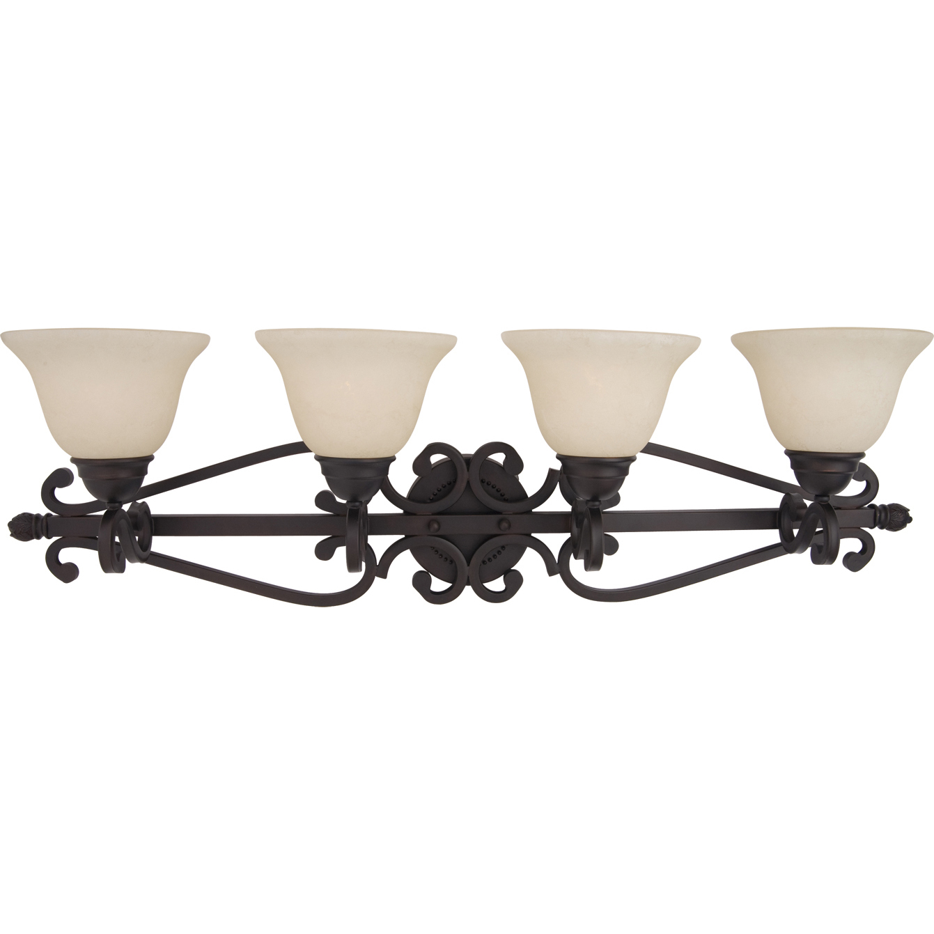 Manor 4 Light 37 inch Oil Rubbed Bronze Bath Vanity Wall Light