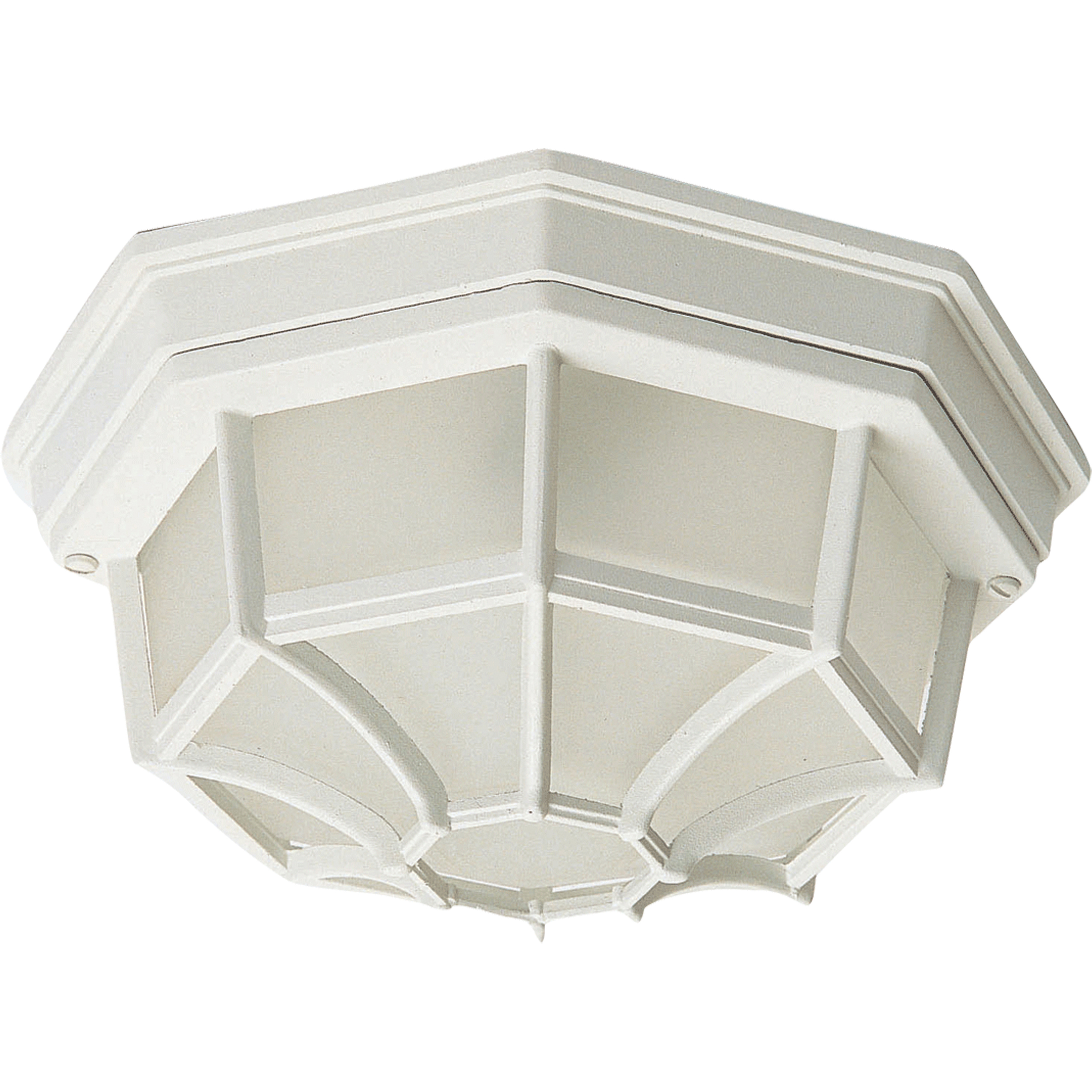 Crown Hill 2 Light 10.75 inch White Outdoor Flush Mount