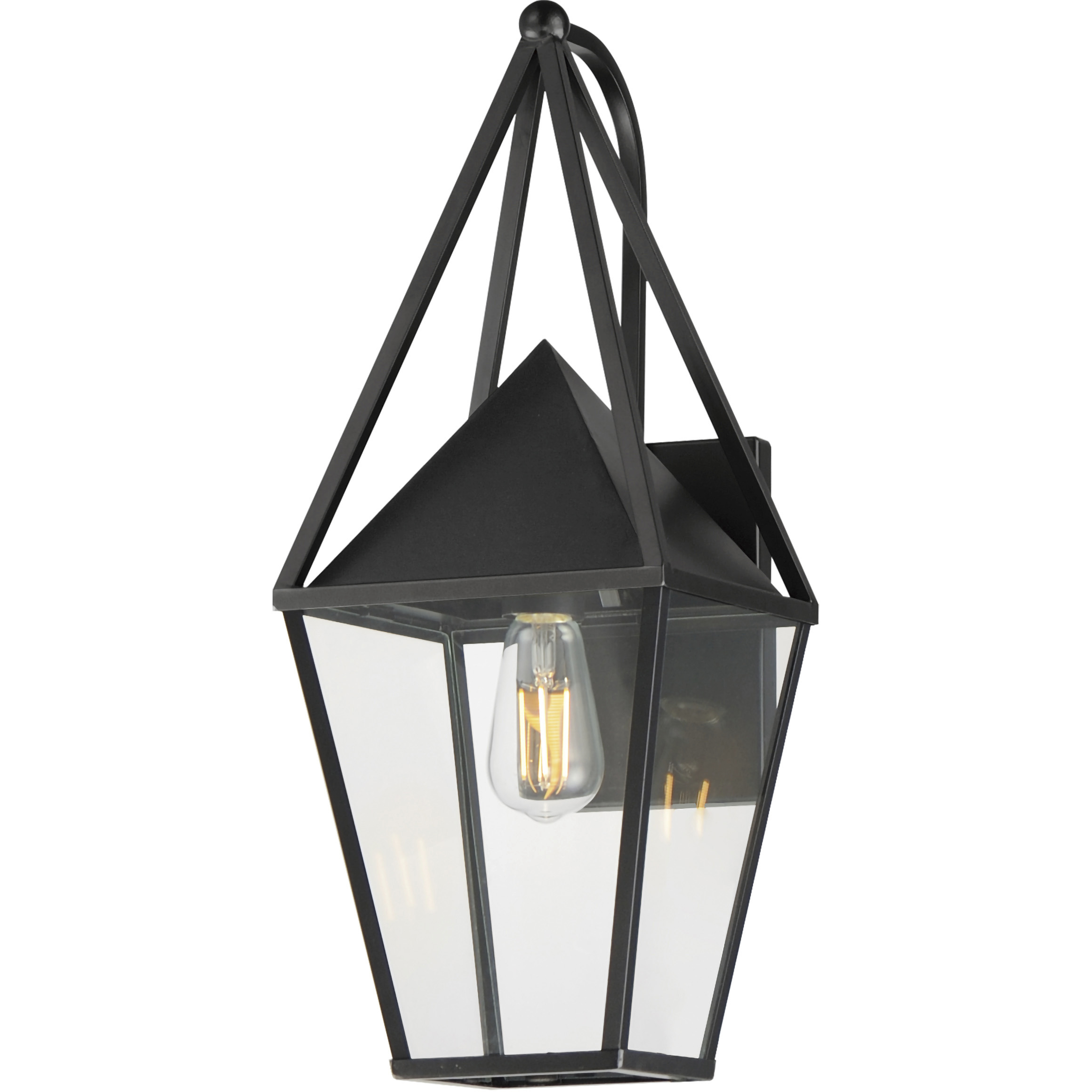 Bavaria 1 Light 20.5 inch Black Outdoor Wall Mount