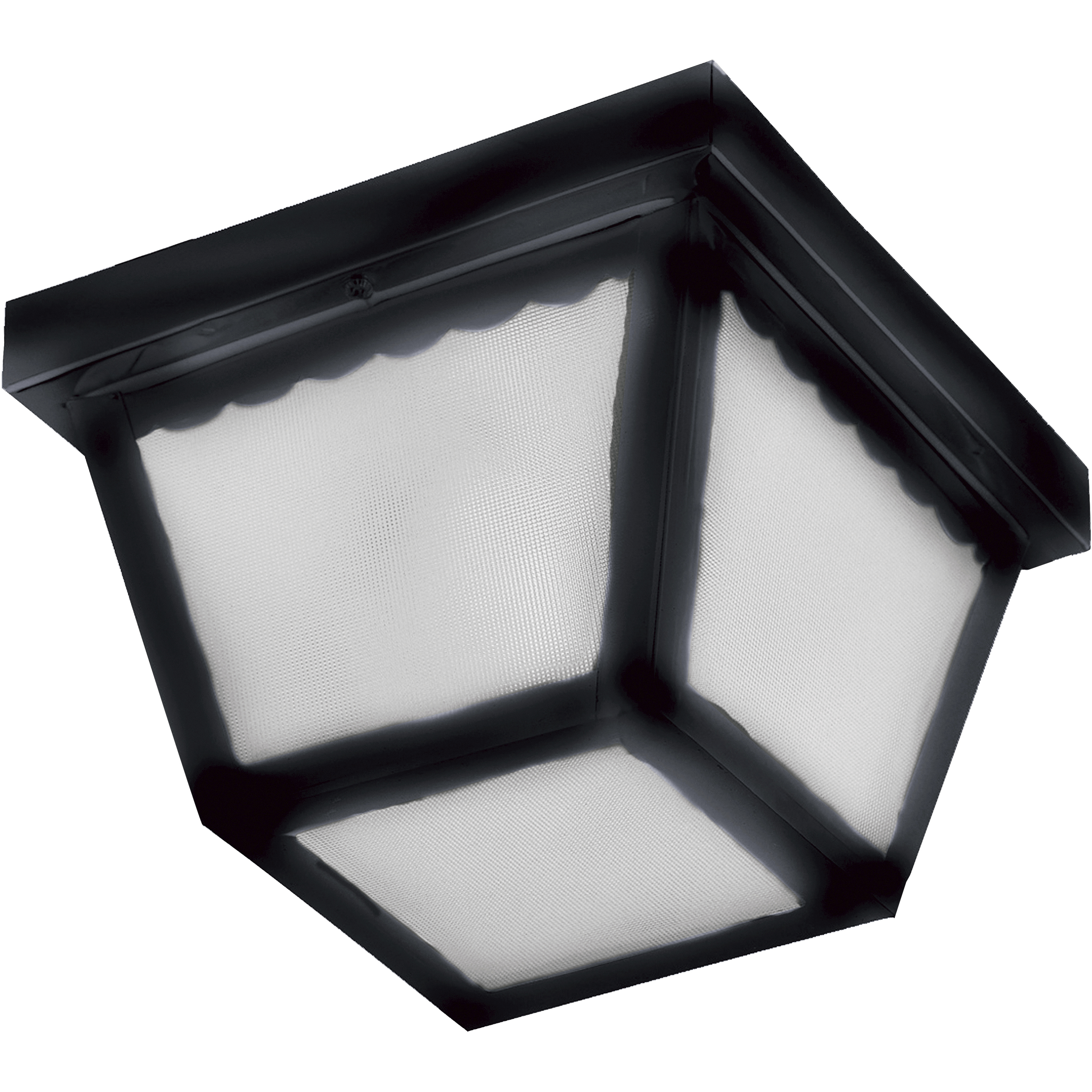 Outdoor Essentials - 620x 2 Light 9.5 inch Black Outdoor Flush Mount
