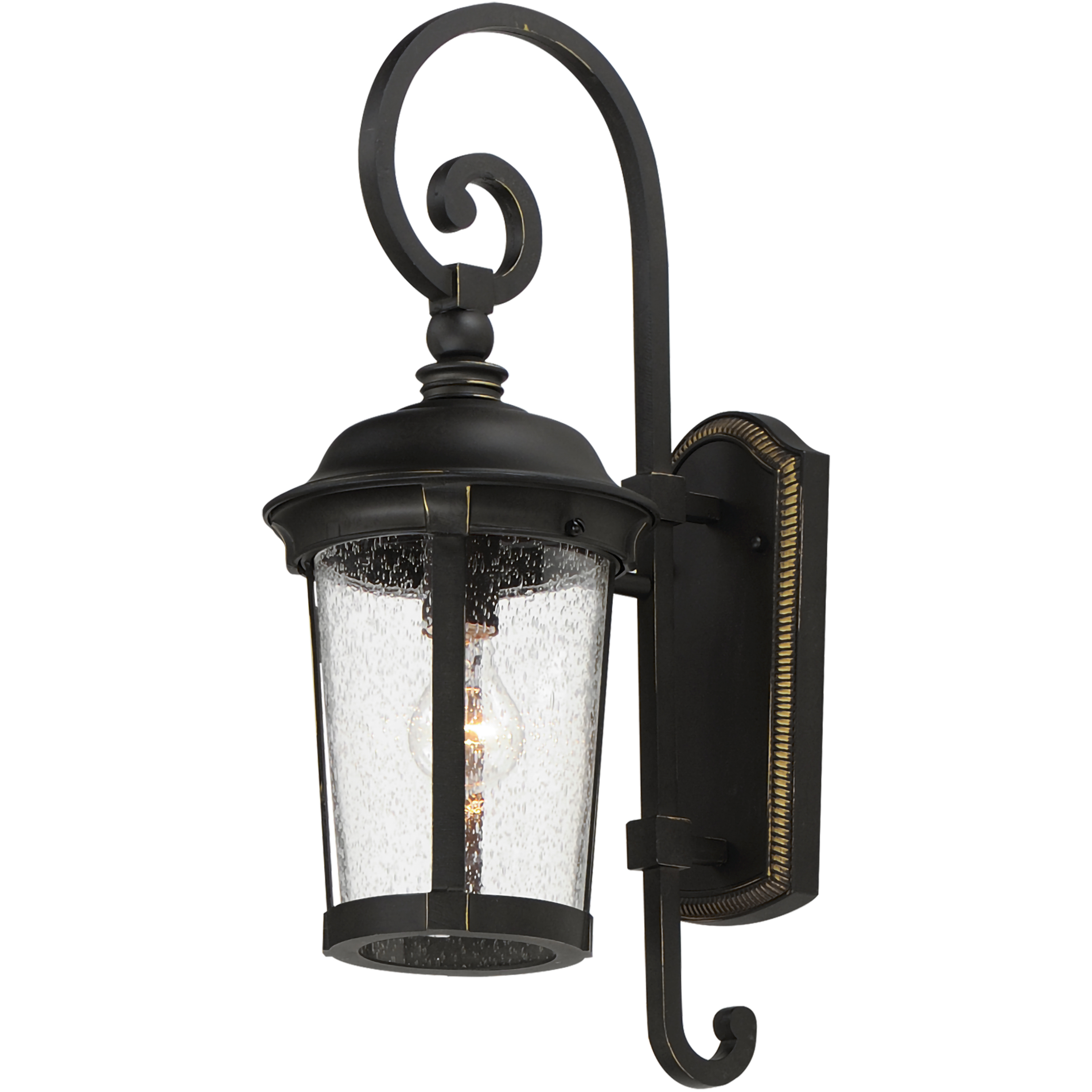 Dover DC 1 Light 19.5 inch Bronze Outdoor Wall Mount