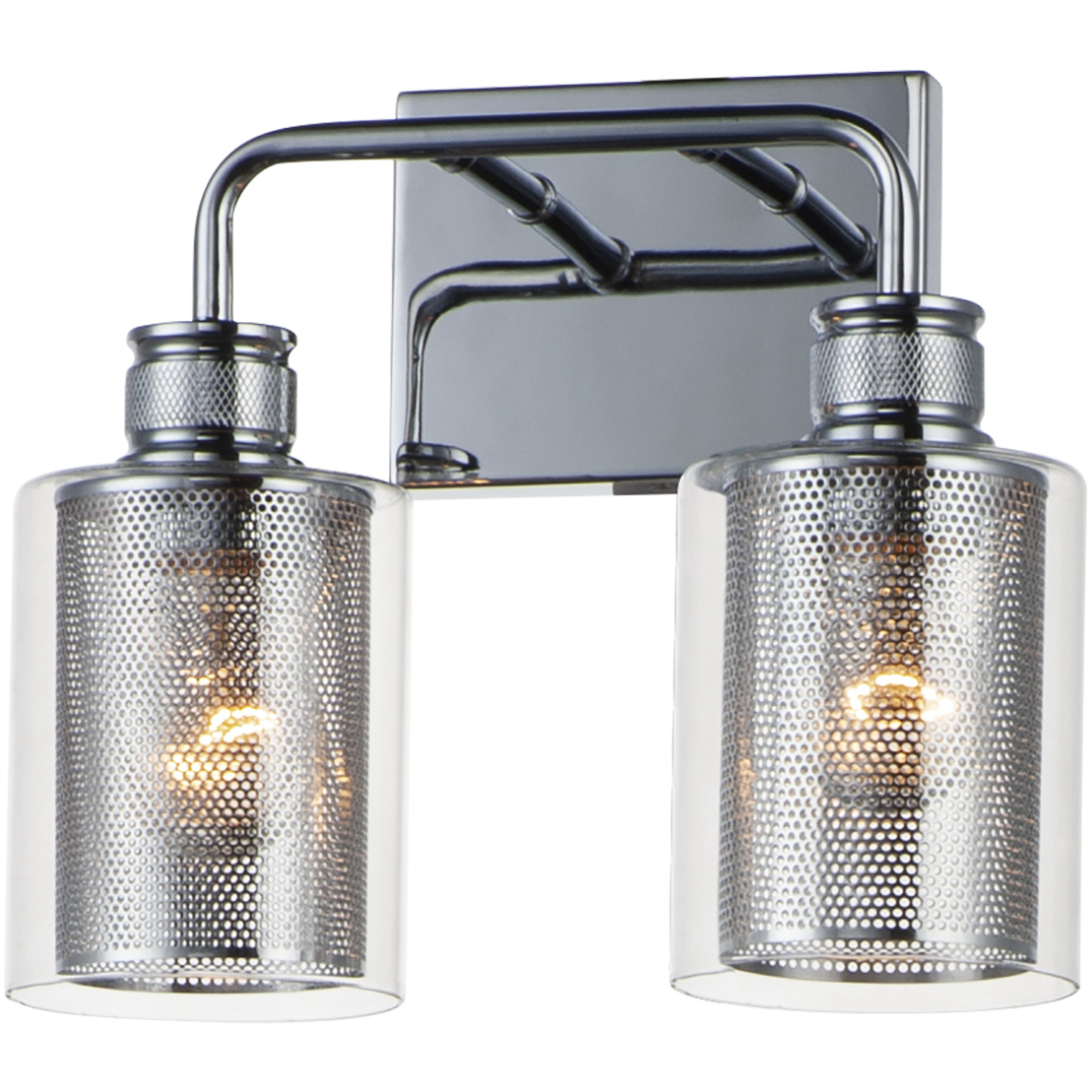 Filigree 2 Light 11.5 inch Polished Chrome Bath Vanity Wall Light