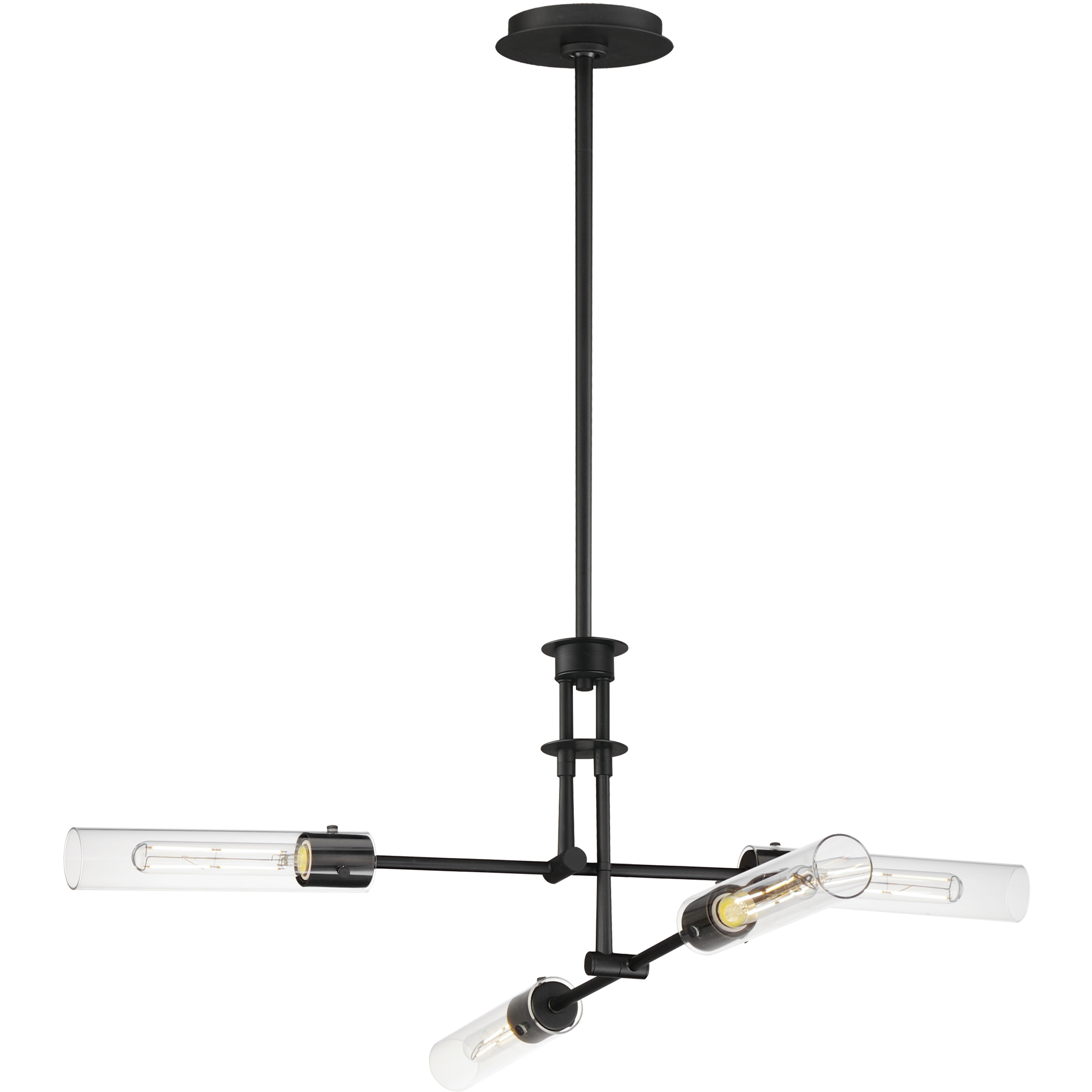 Equilibrium LED 36 inch Black Single Pendant Ceiling Light