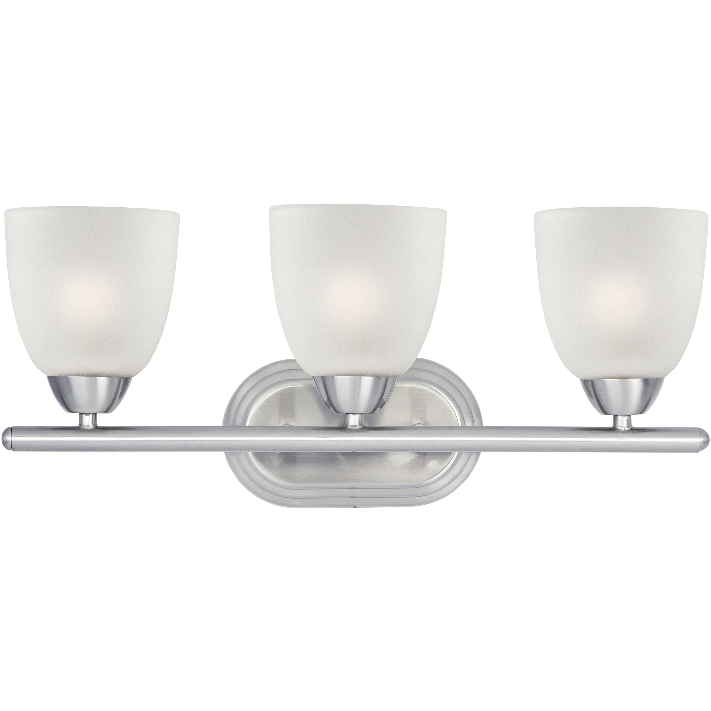 Axis 3 Light 21 inch Satin Nickel Bath Vanity Wall Light