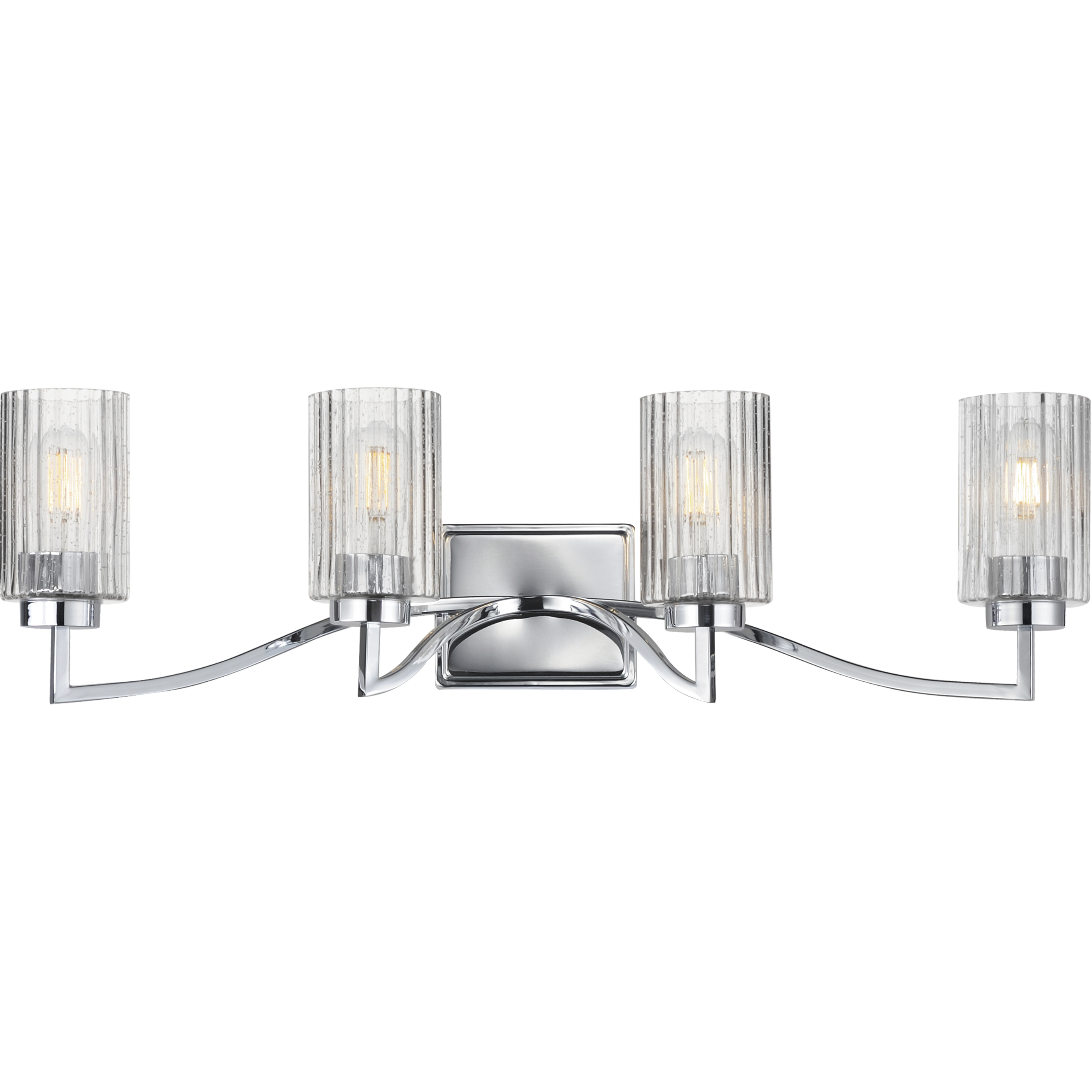 Rigata 4 Light 32.25 inch Polished Nickel Bath Vanity Wall Light