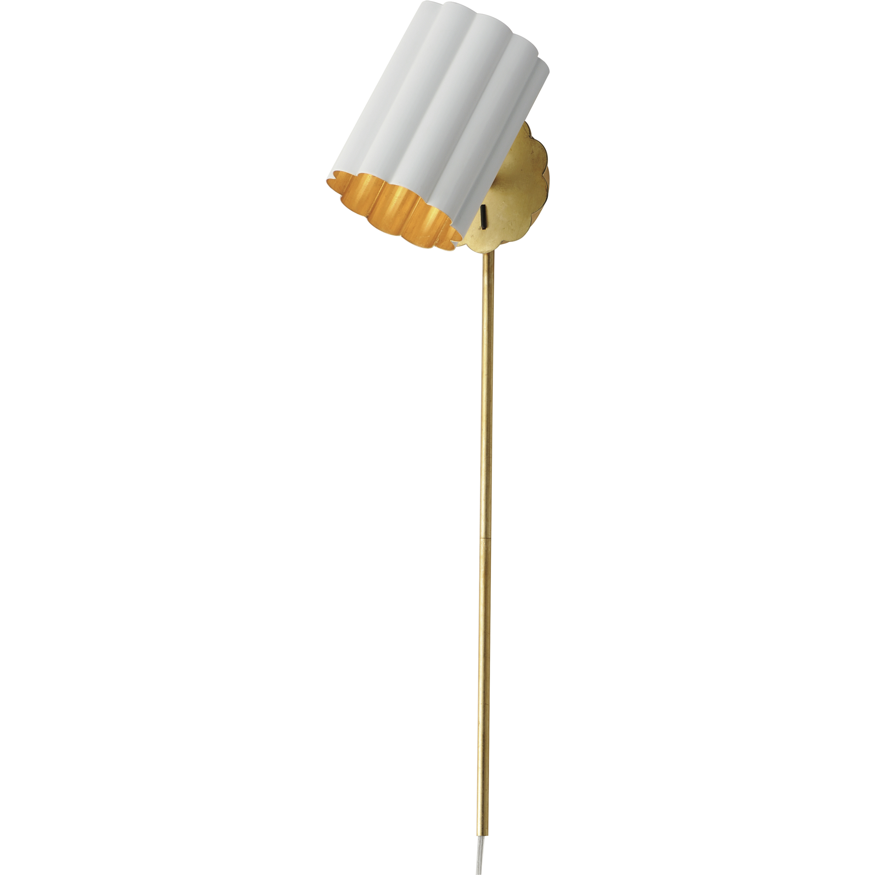 Primrose 1 Light 6 inch Gold Leaf Wall Sconce Wall Light in Dark Grey