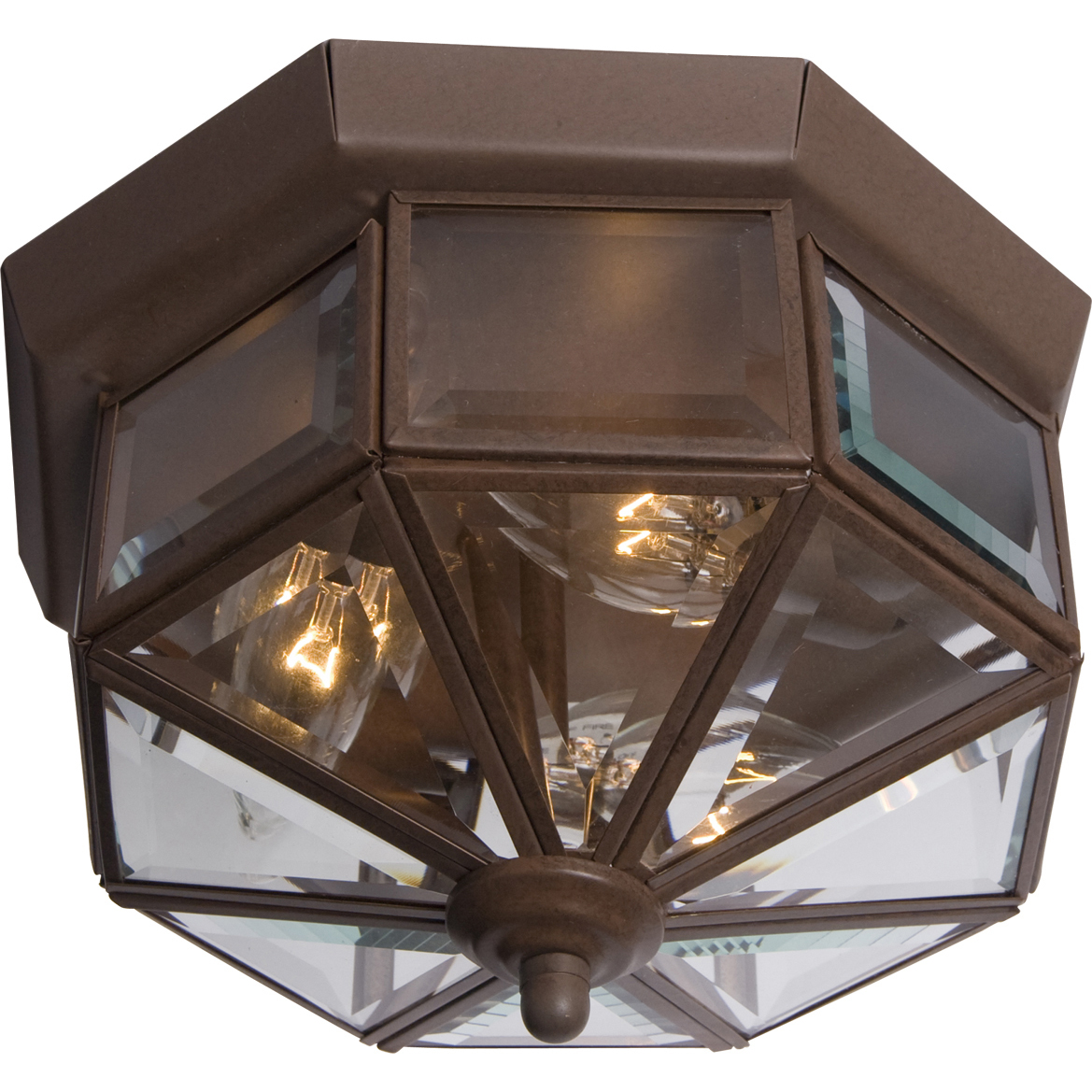 Maxim 3 Light 9.5 inch Satin Nickel Flush Mount Ceiling Light