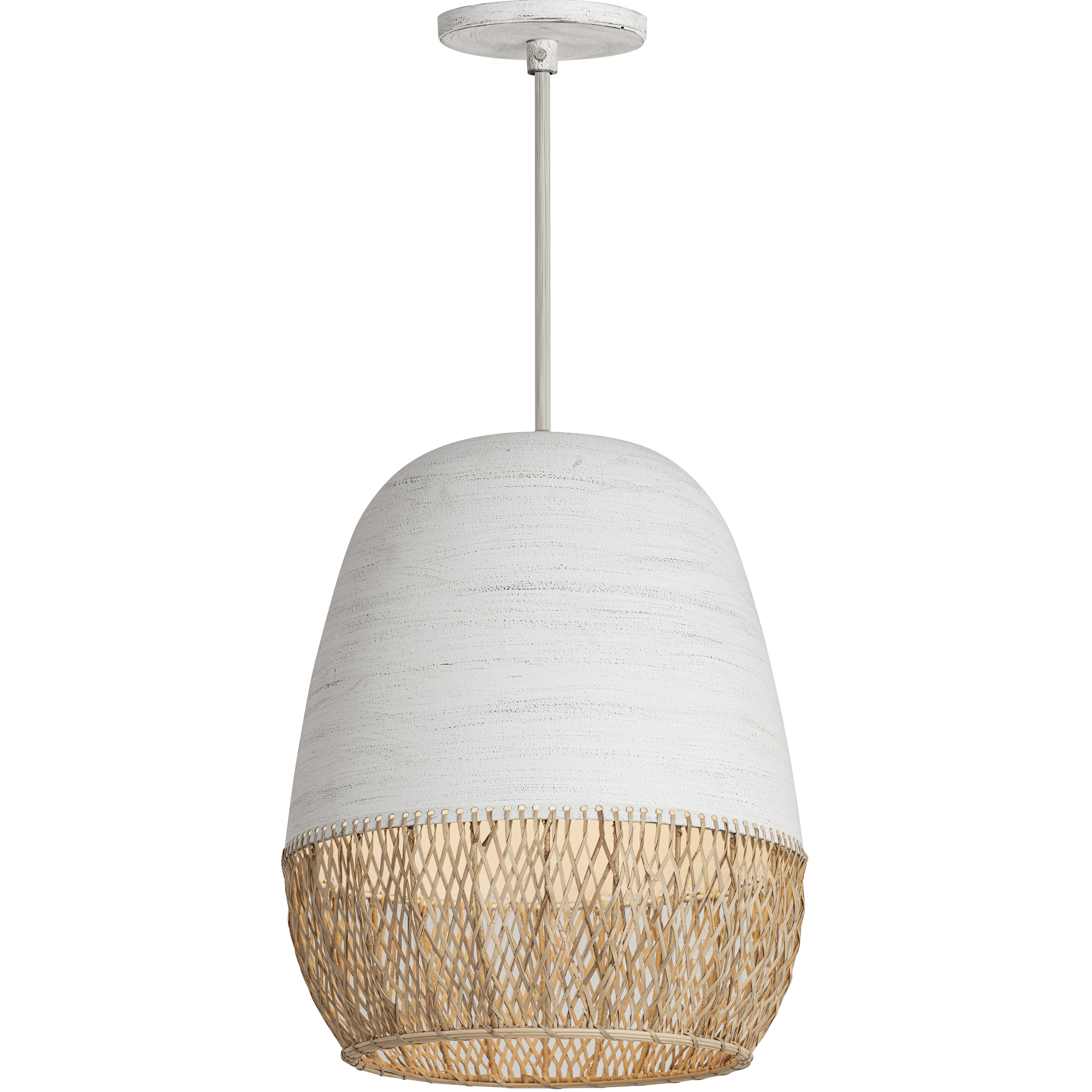 Tamba 1 Light 16 inch Ivory Single Pendant Ceiling Light
