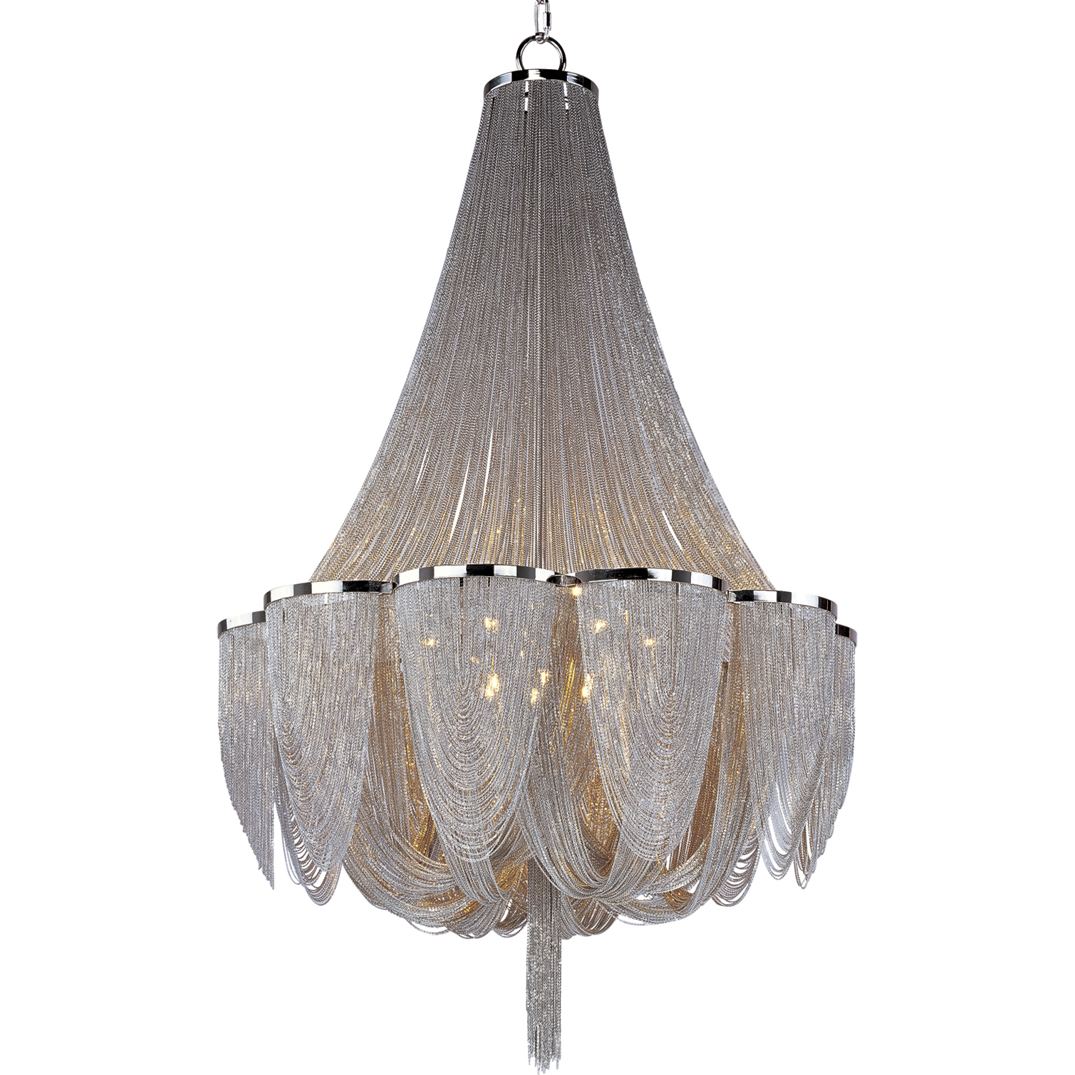 Chantilly LED 34 inch Polished Nickel Entry Foyer Pendant Ceiling Light