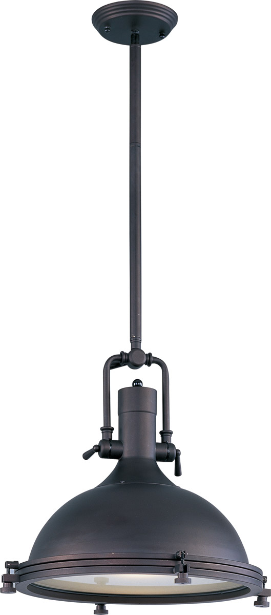 Maxim 25109FTBZ Hi-Bay 1 Light 18 inch Bronze Single Pendant