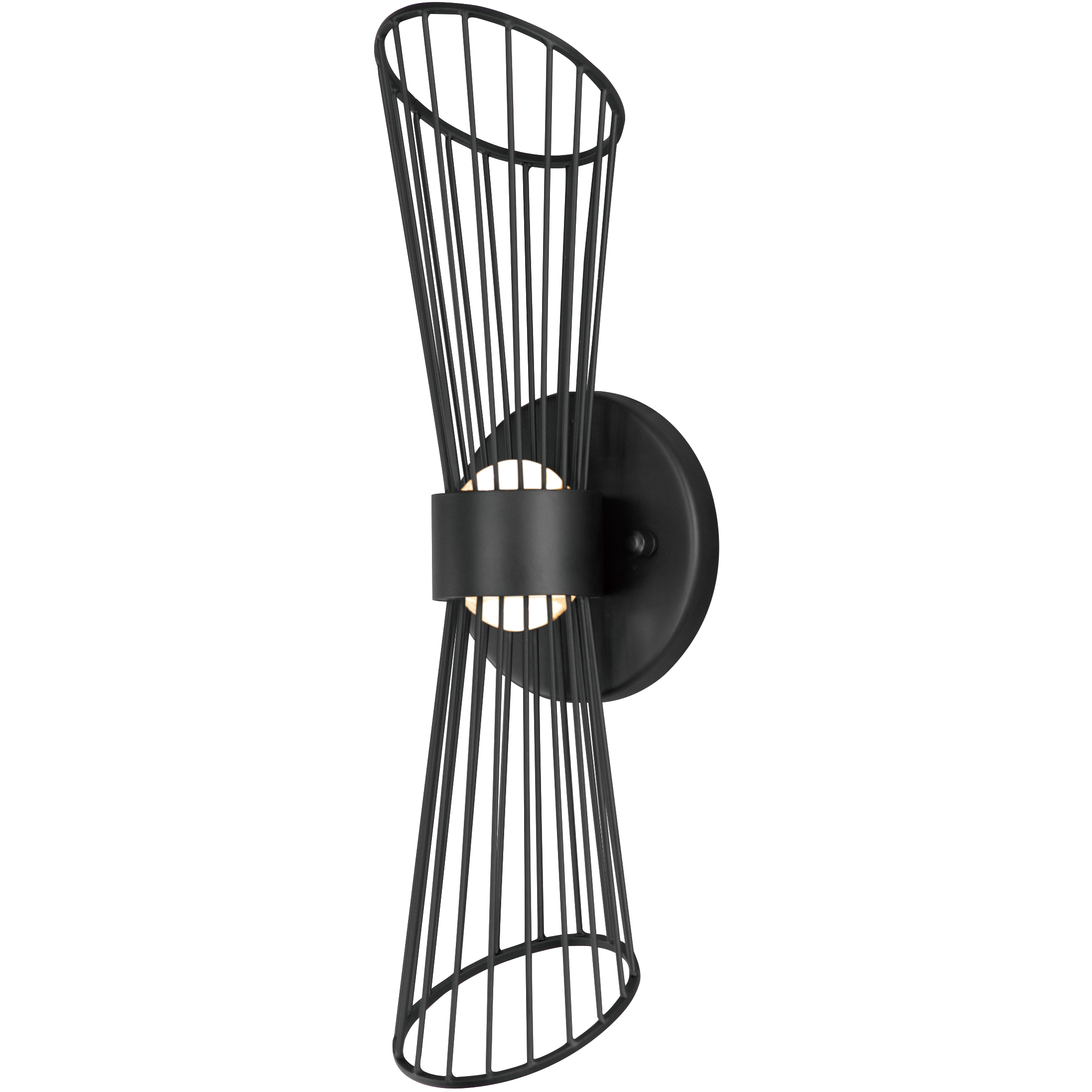 Zeta LED 4.75 inch Black Wall Sconce Wall Light