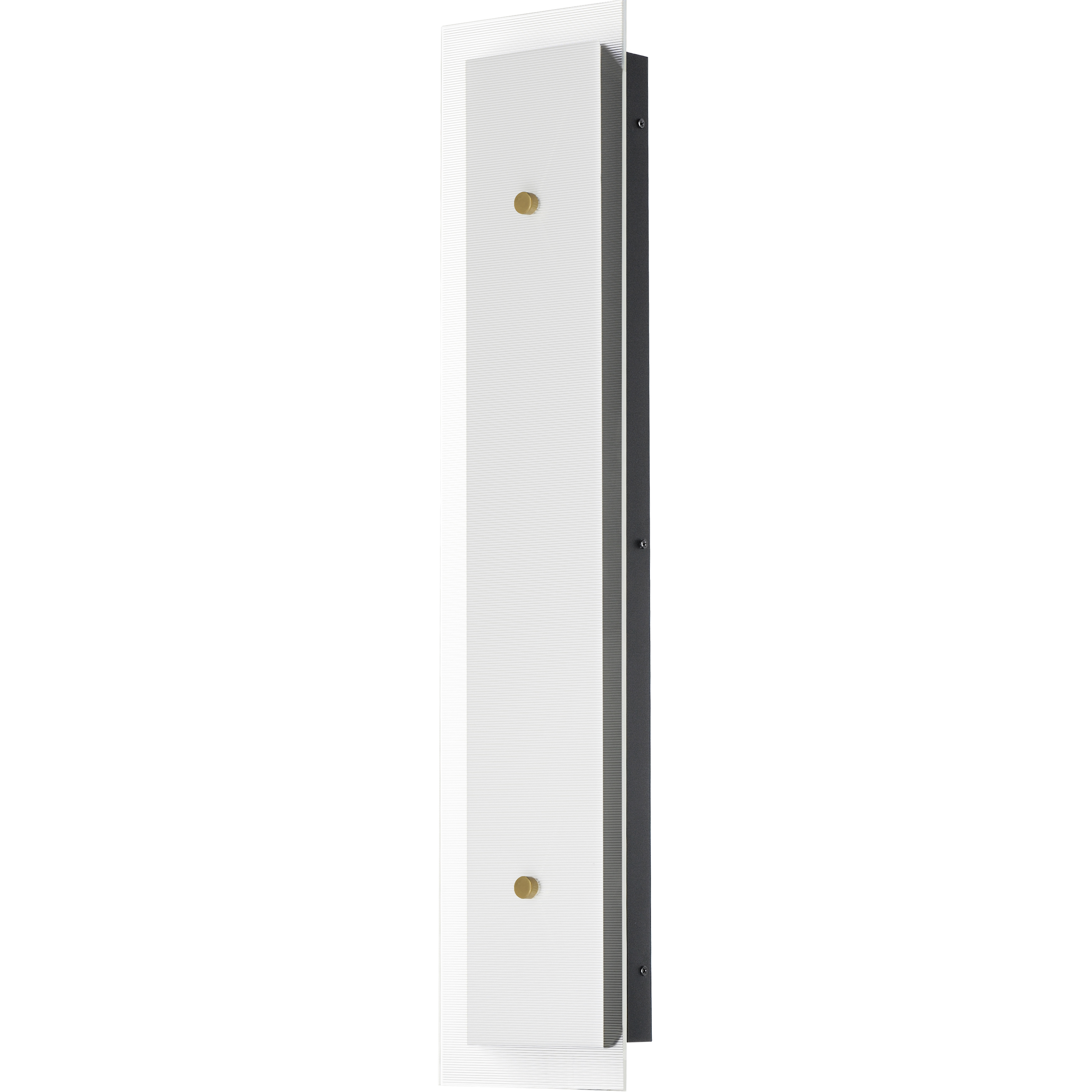 Spectre LED 6.5 inch Black and Natural Aged Brass Bath Vanity Wall Light