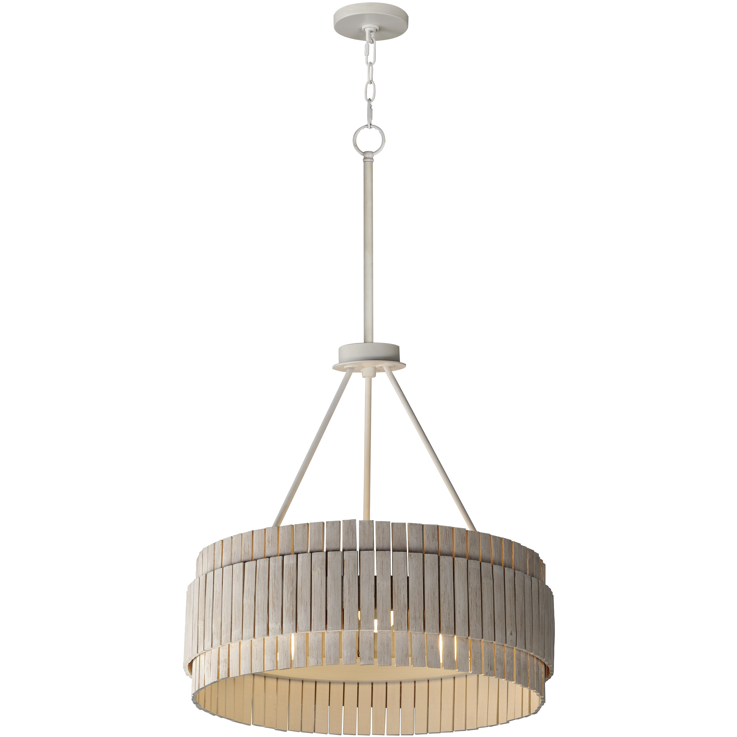 Satori 3 Light 24 inch Ecru Flush Mount Ceiling Light