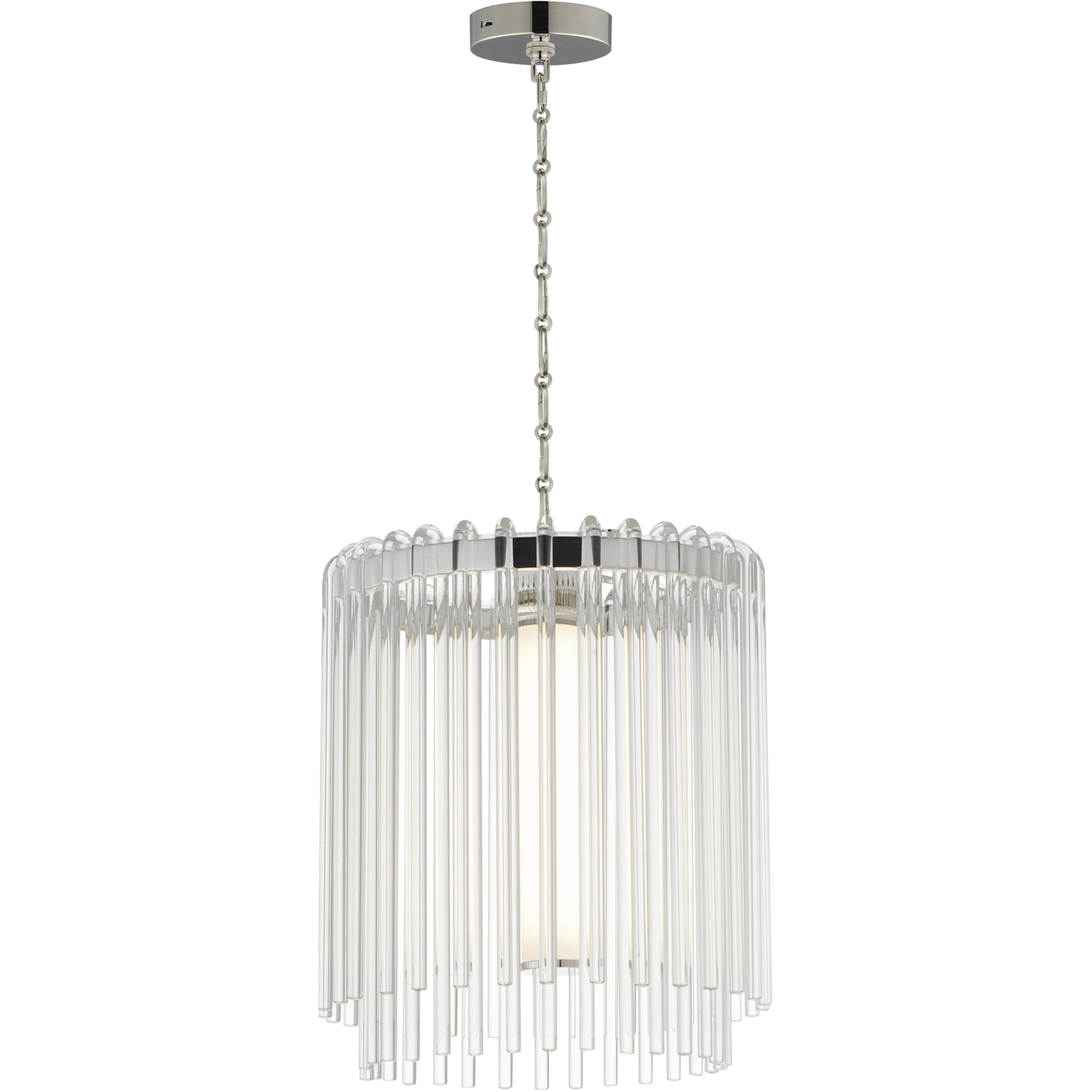 Jolie LED 11 inch Polished Nickel Single Pendant Ceiling Light