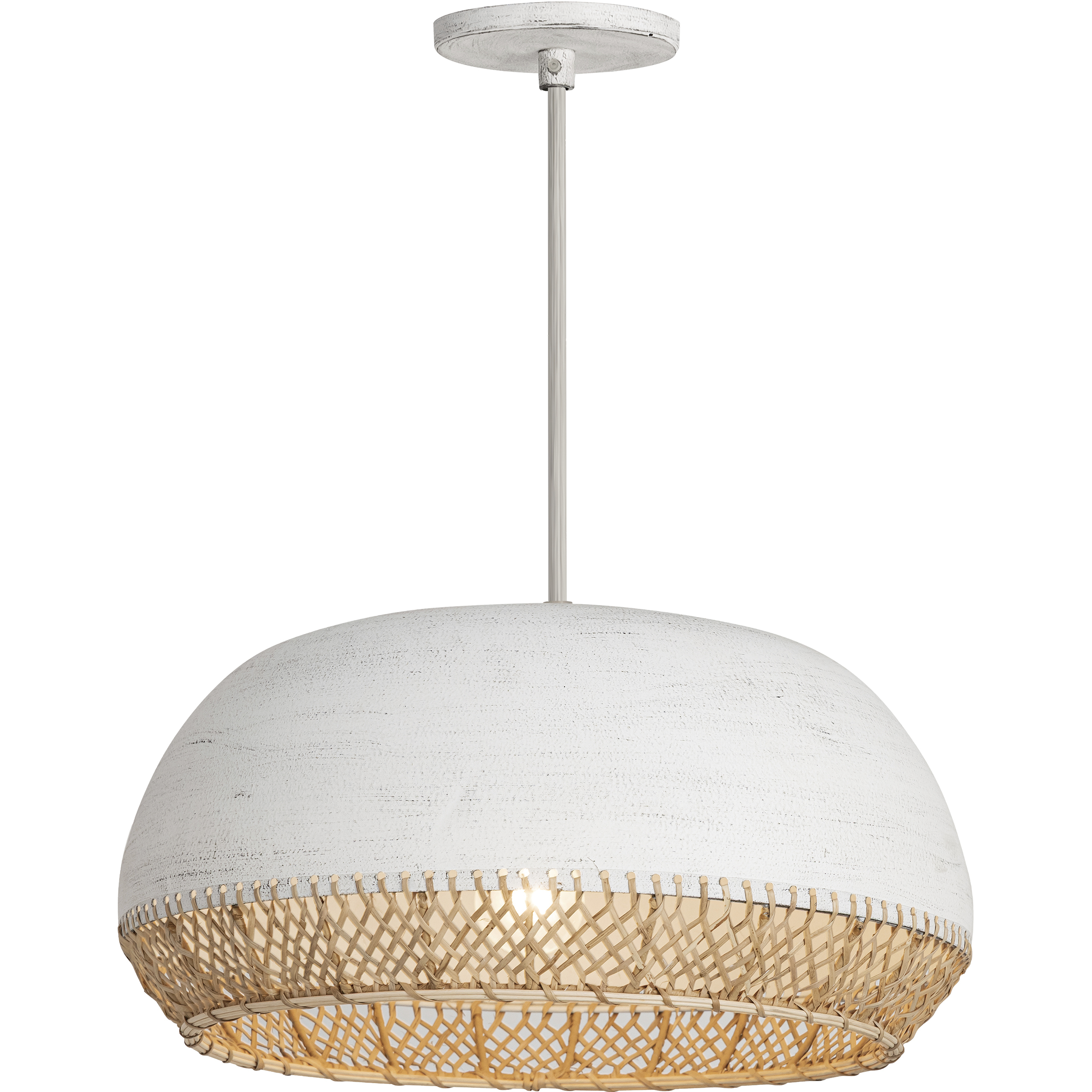 Tamba 1 Light 17.5 inch Ivory Single Pendant Ceiling Light