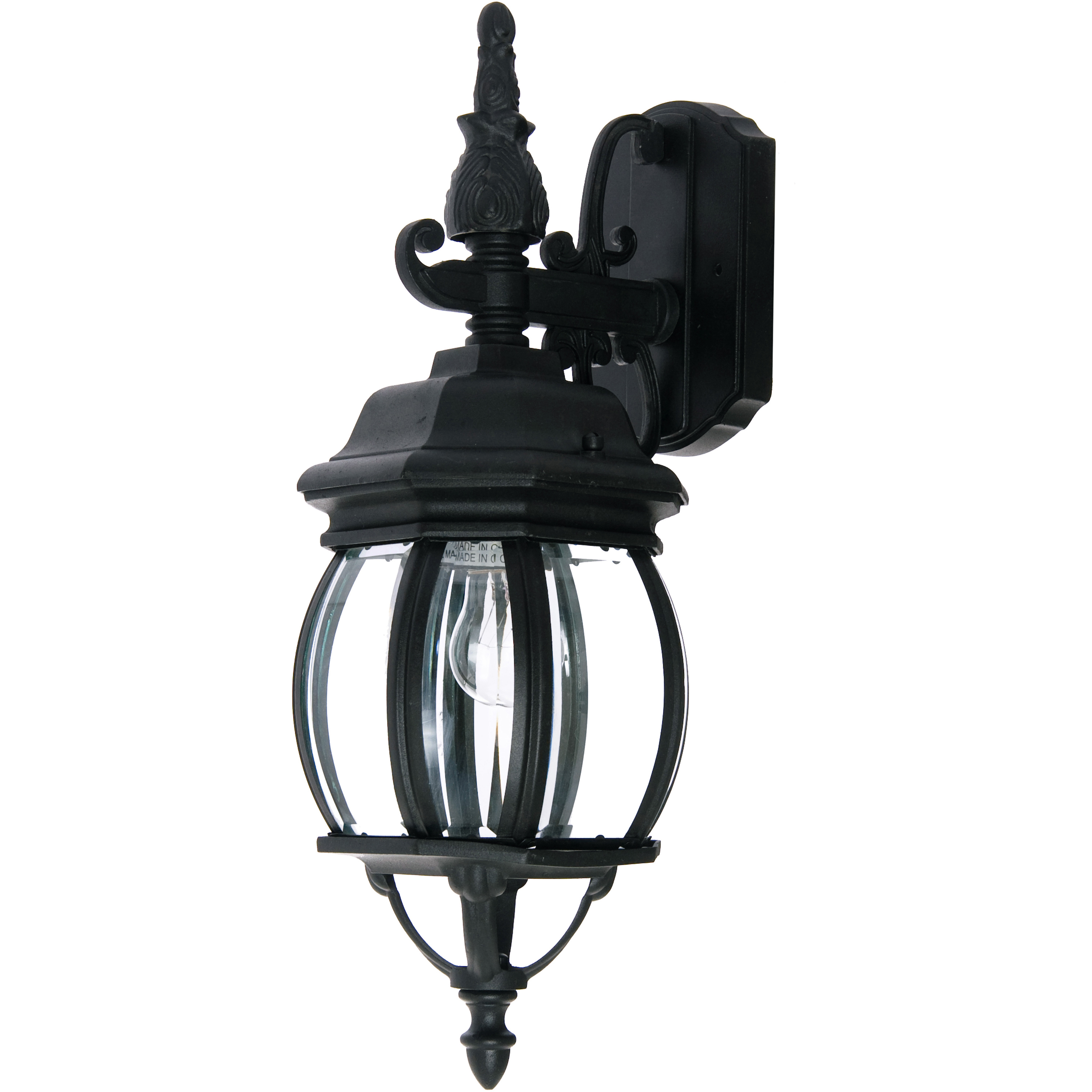 Crown Hill 1 Light 17.75 inch Black Outdoor Wall Mount
